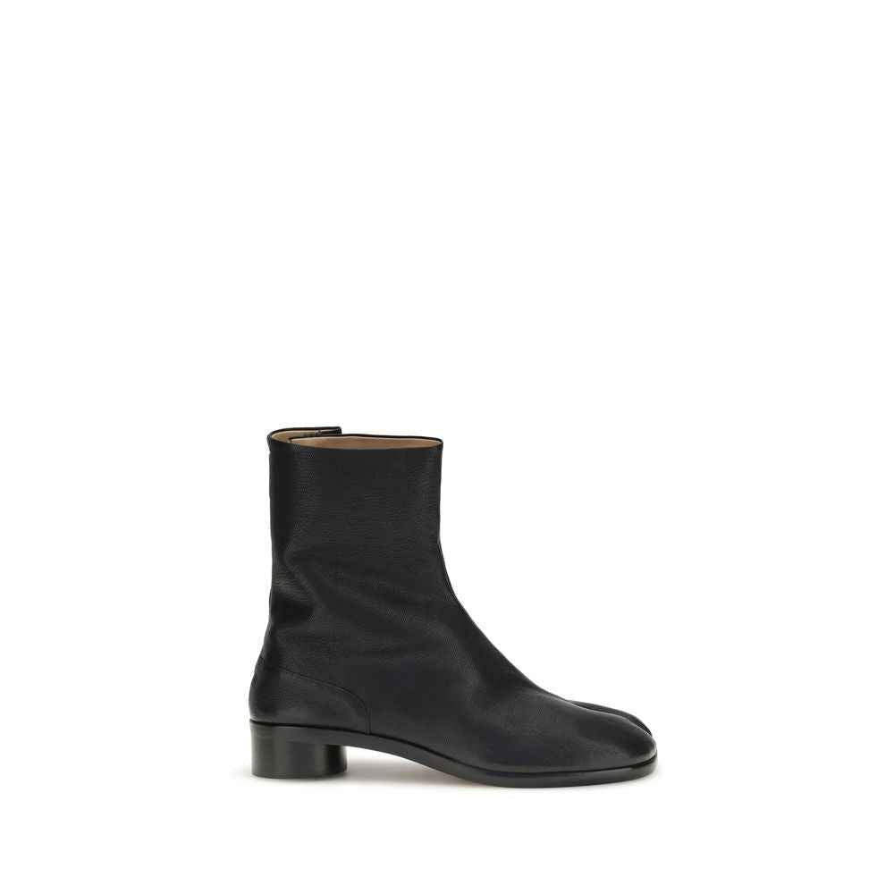 Maison Margiela Black Calf Leather Bos Taurus Ankle Boots