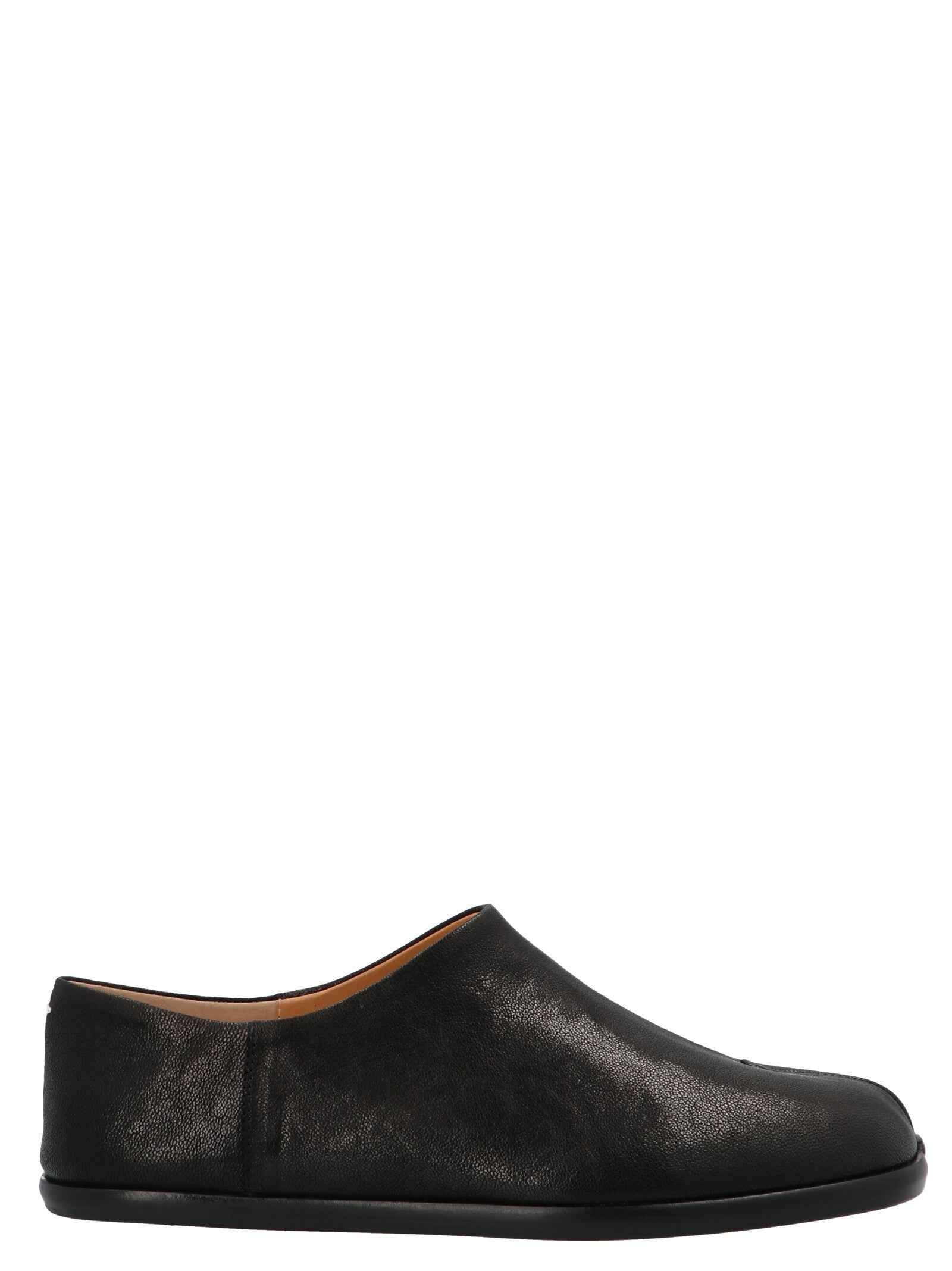 Maison Margiela Black Lamb Leather Ballet Flats