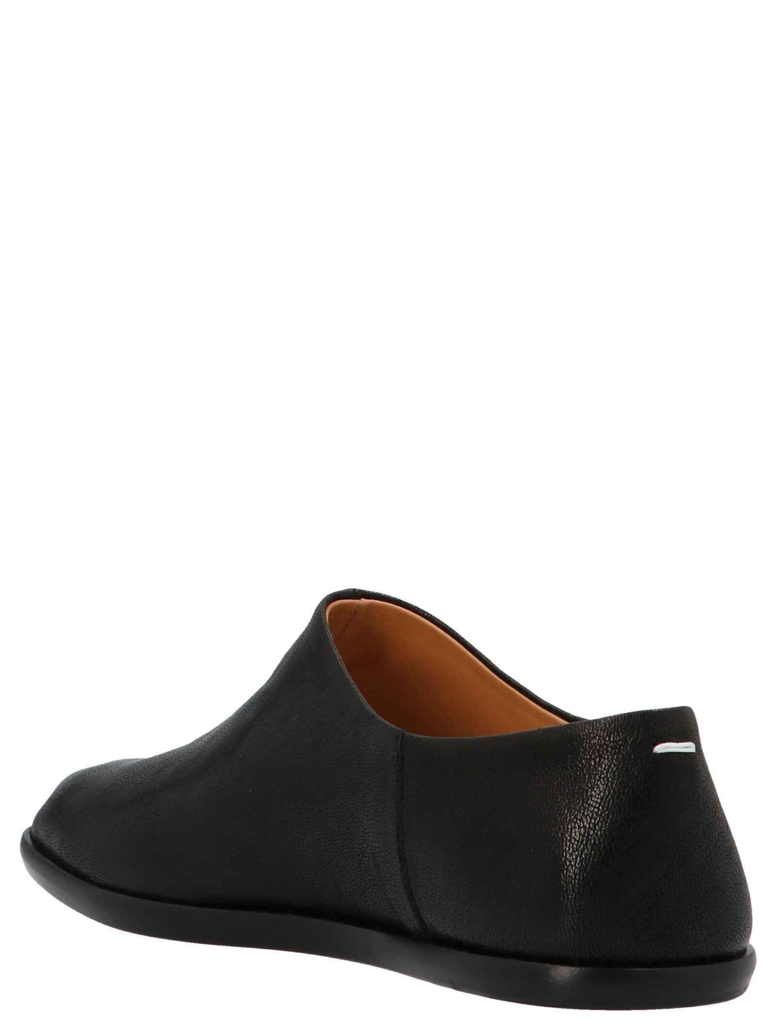Maison Margiela Black Lamb Leather Ballet Flats