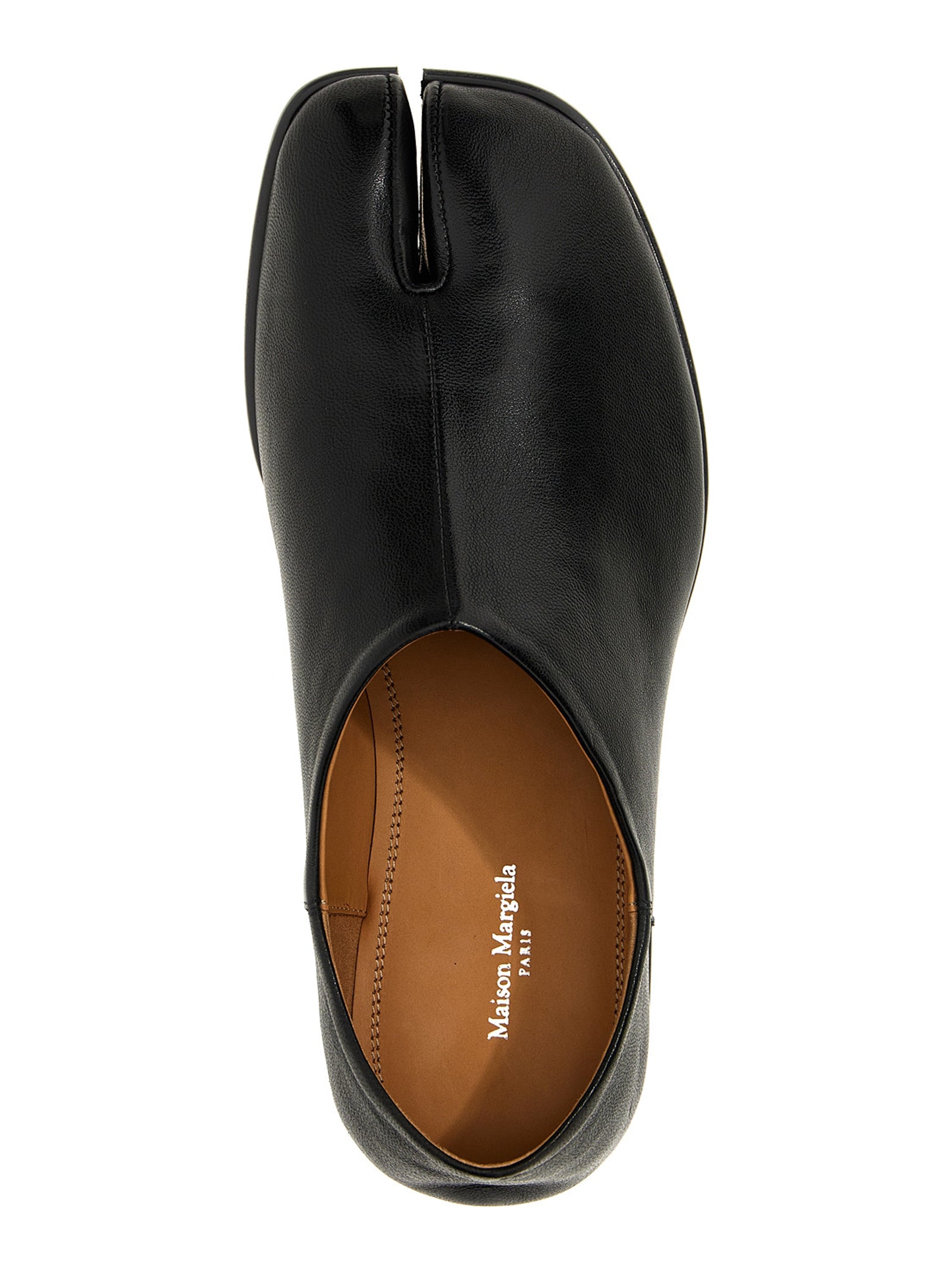 Maison Margiela Black Lamb Leather Ballet Flats