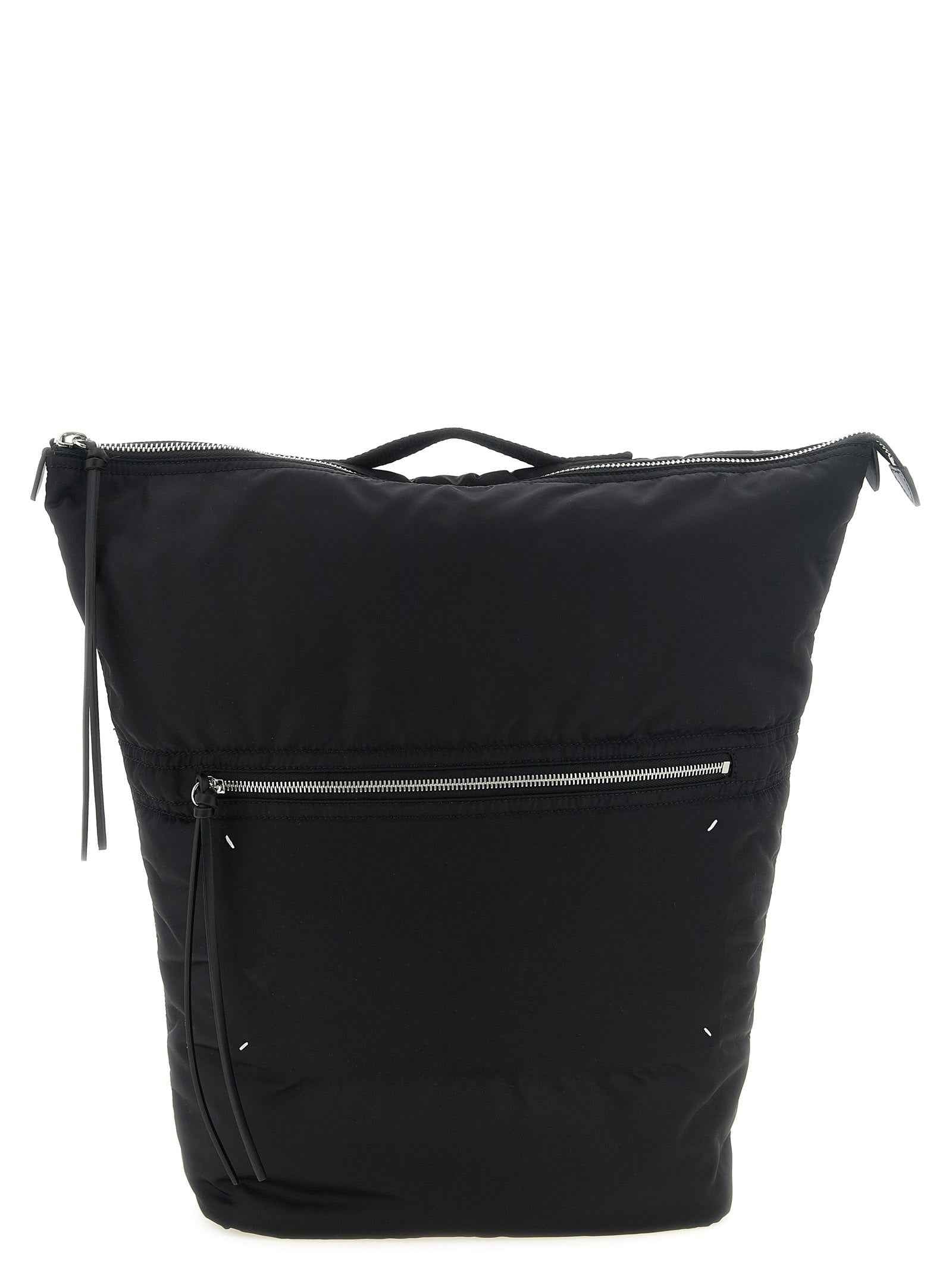 Maison Margiela Black Polyamide Backpack
