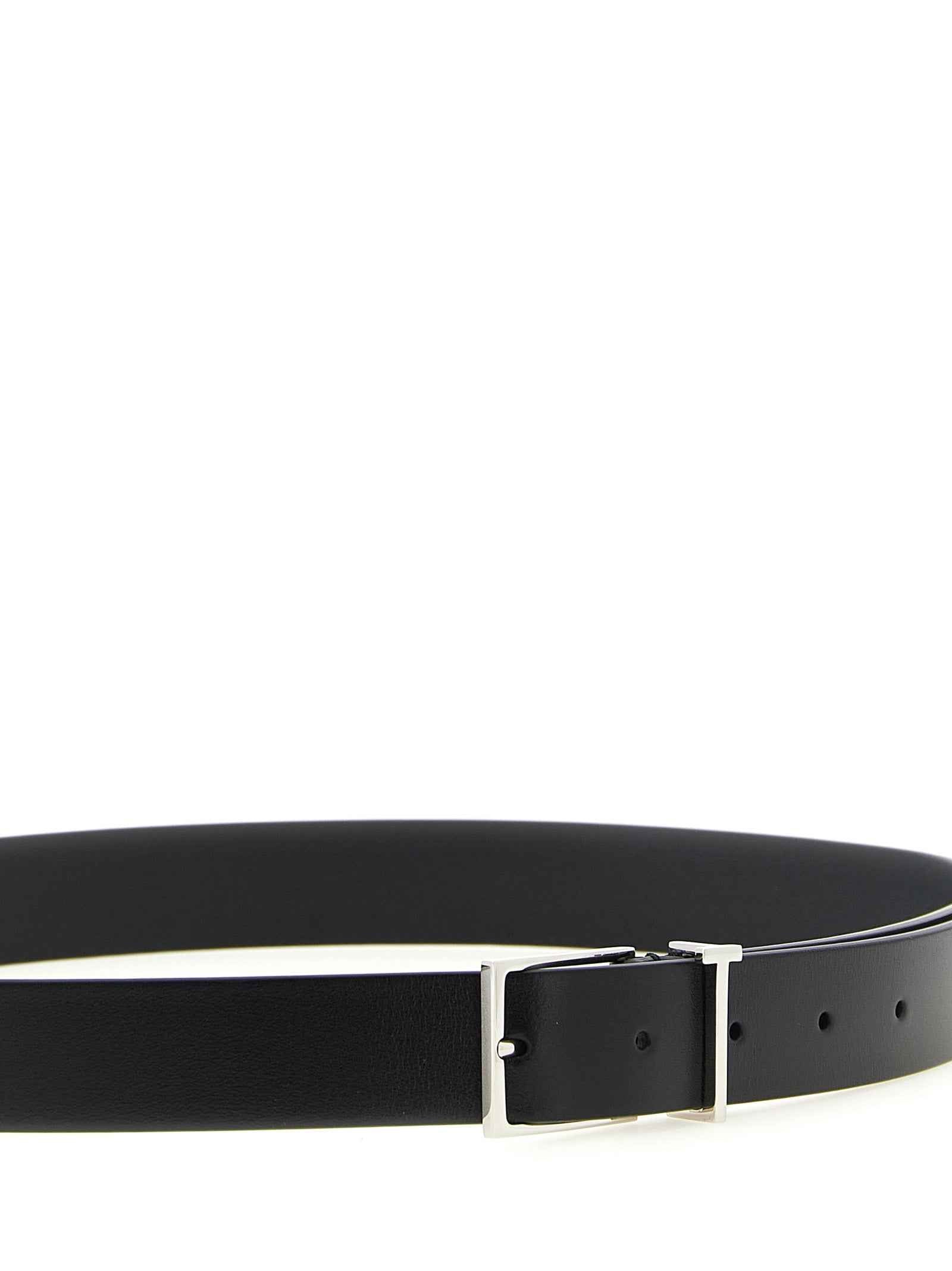 Tom Ford Black Calfskin Thin Belt