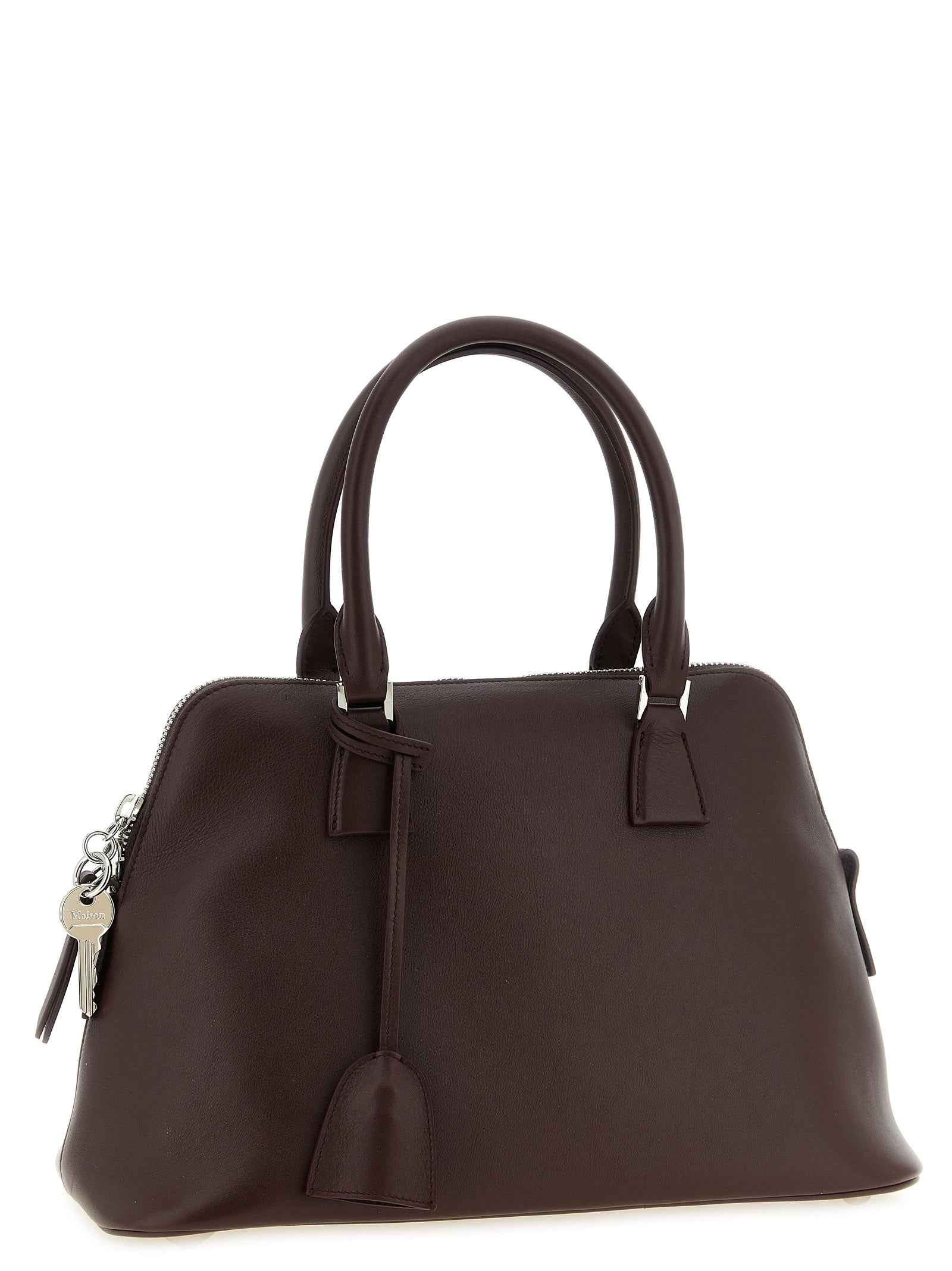 Maison Margiela Bordeaux Calfskin Shoulder Bag
