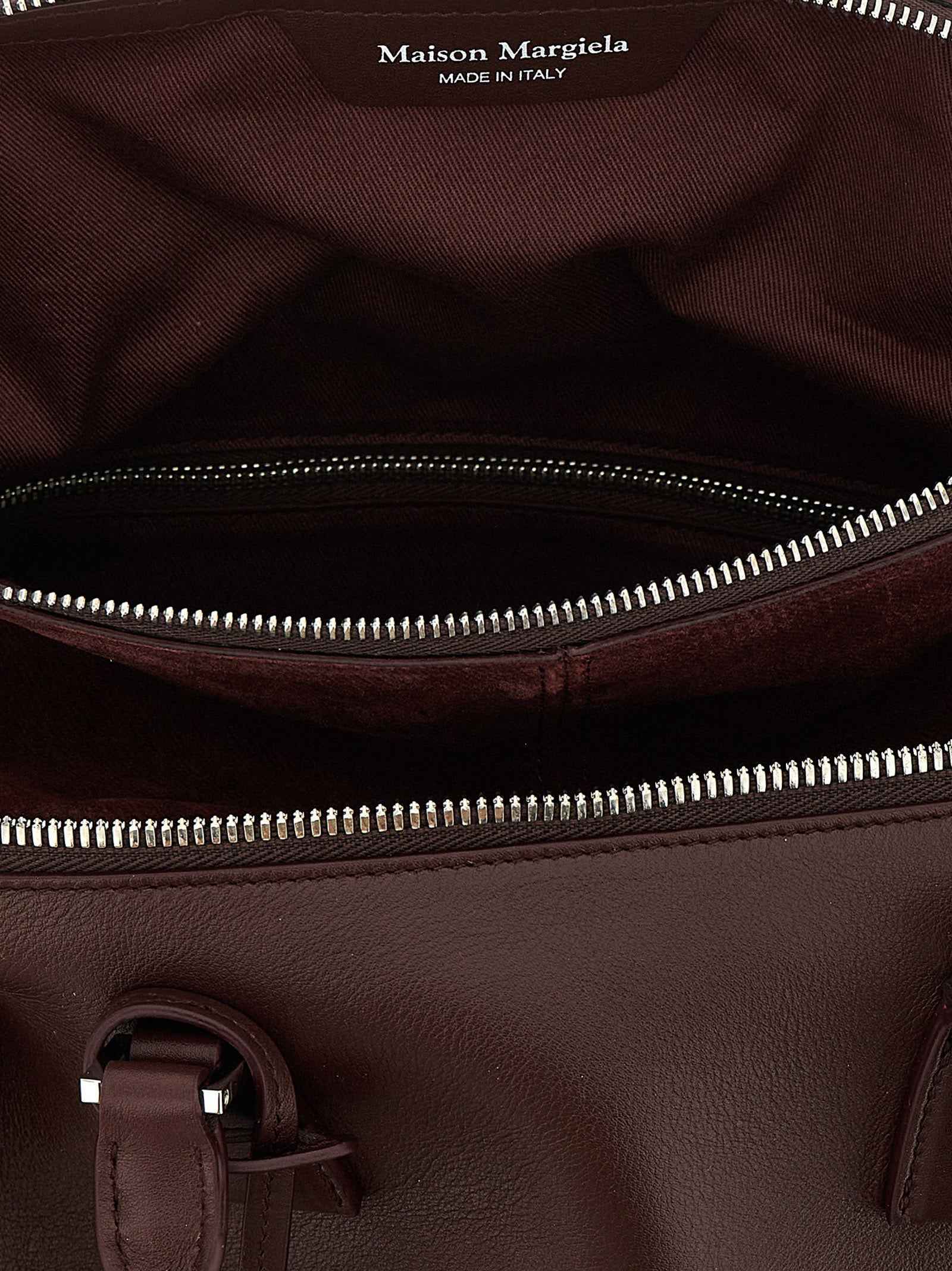Maison Margiela Bordeaux Calfskin Shoulder Bag