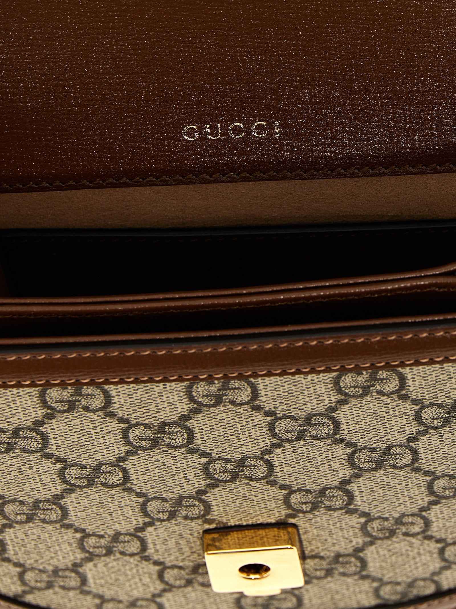 Gucci Brown Polyethylene Handbag