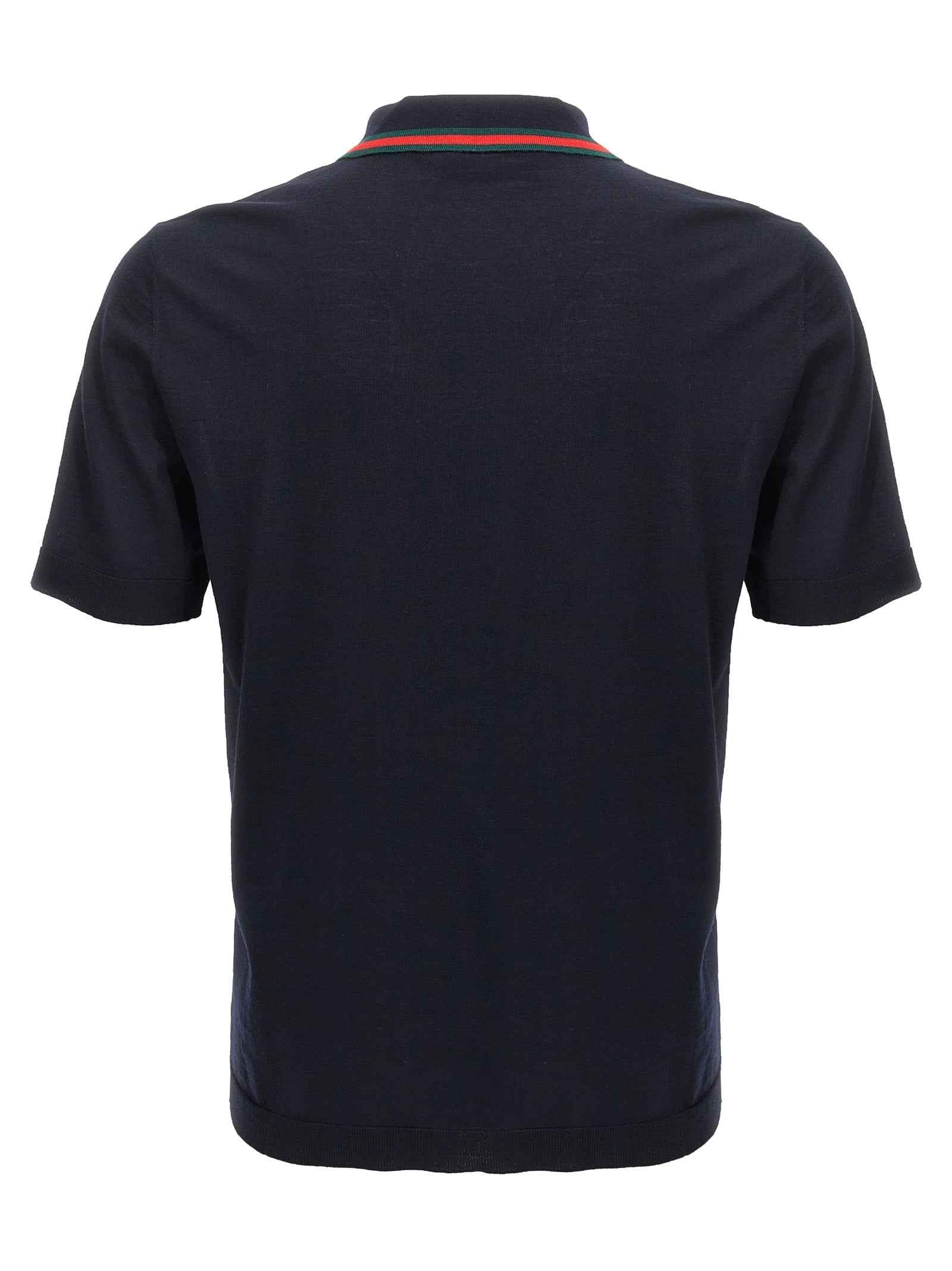 Gucci Blue Wool Polo Shirt