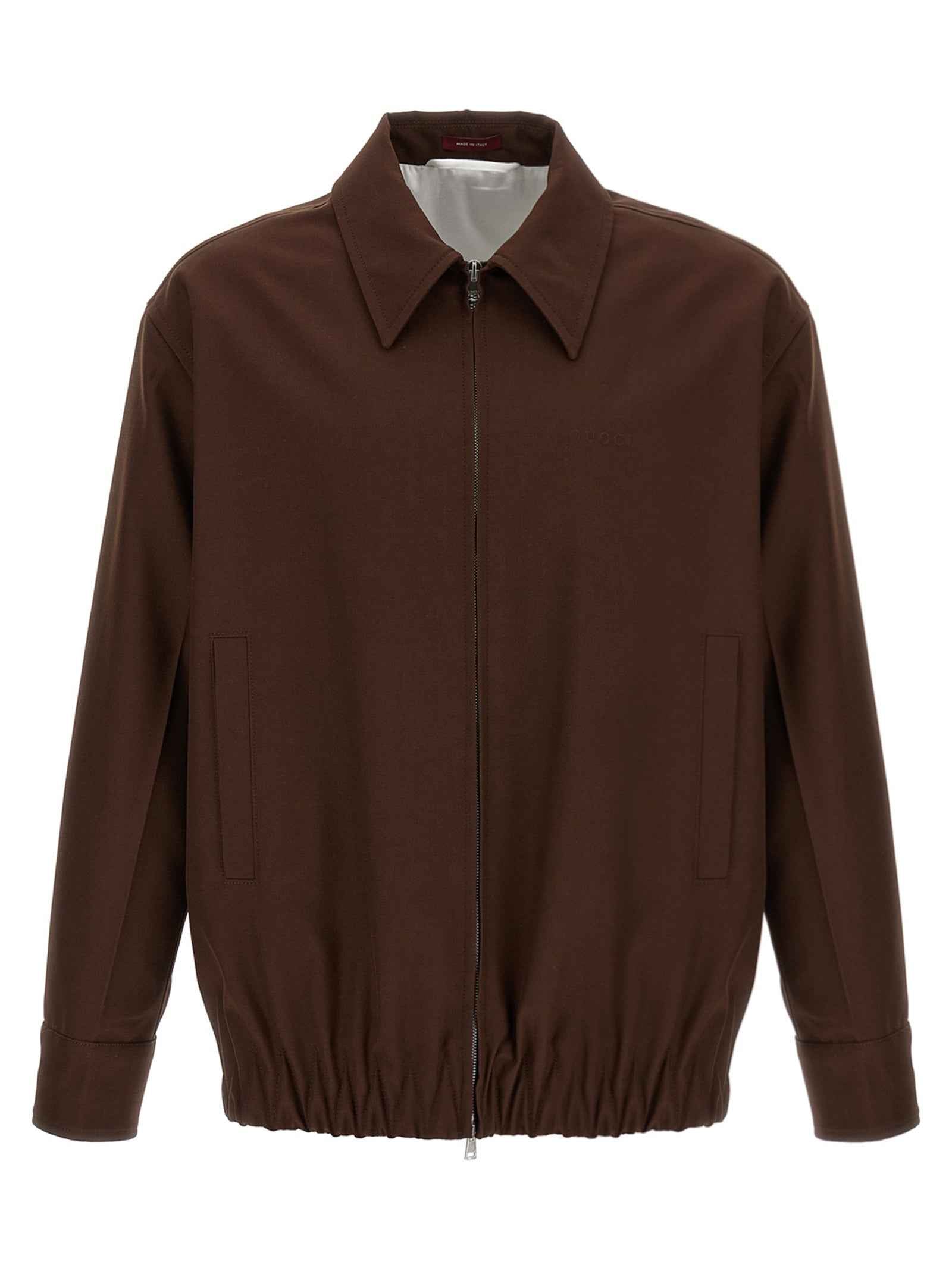 Gucci Brown Wool Full-Length Jacket