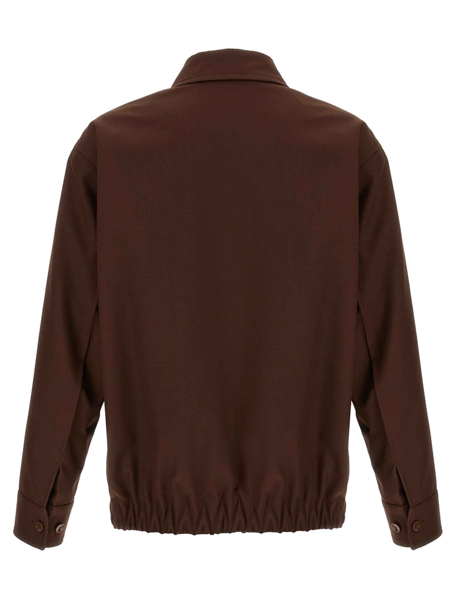 Gucci Brown Wool Full-Length Jacket