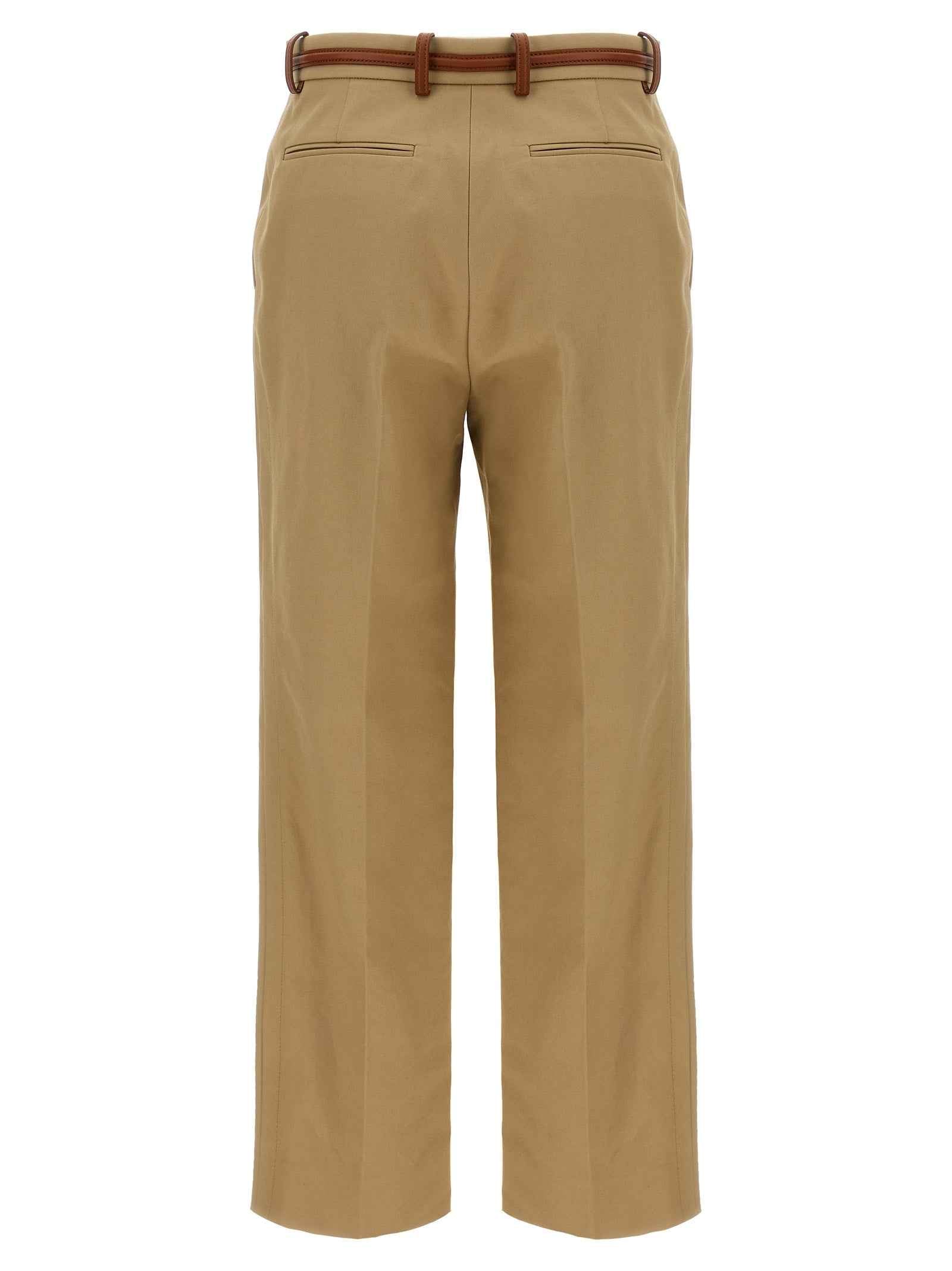 Gucci Beige Cotton Casual Pants