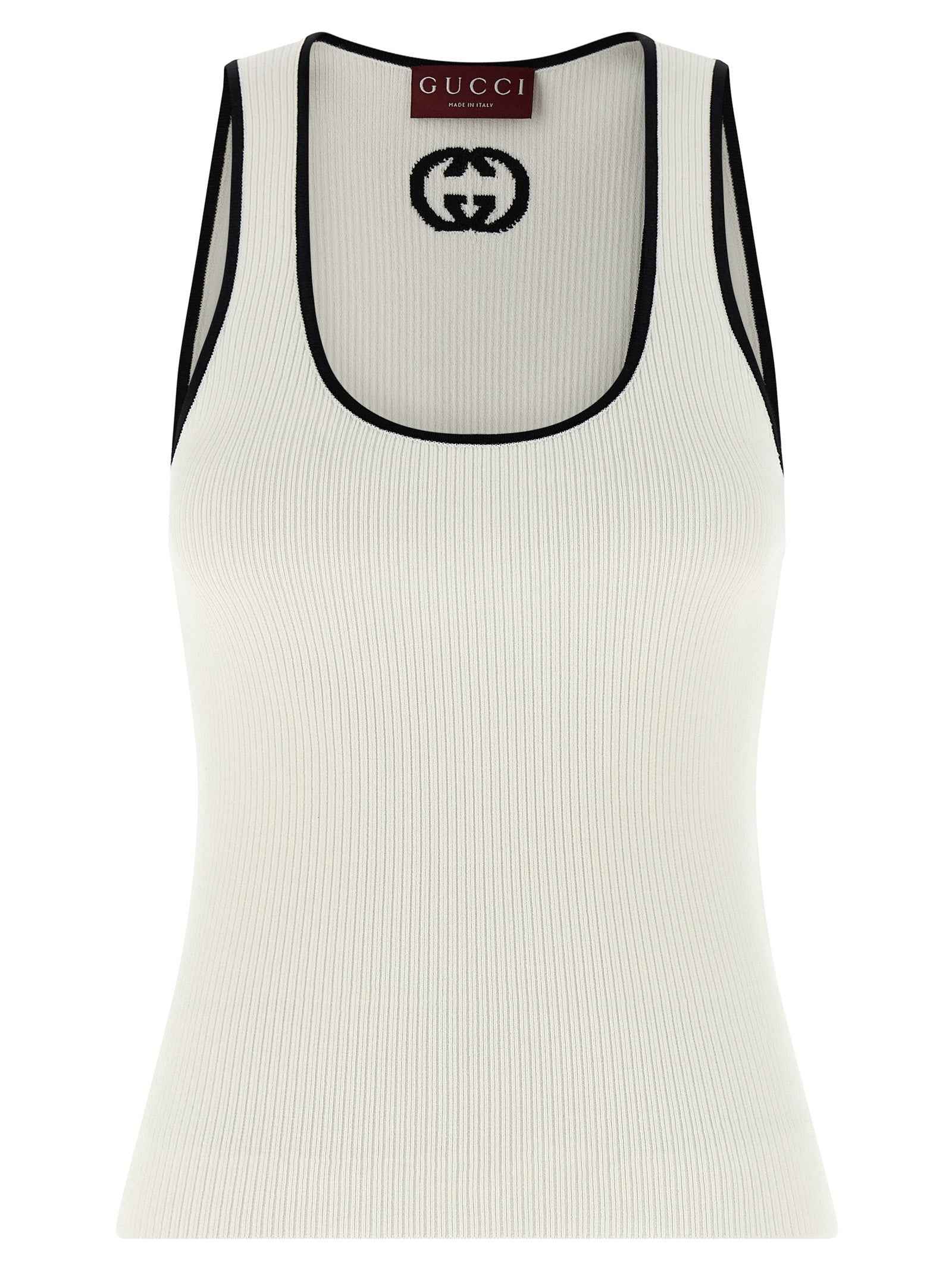 Gucci Bicolor Viscose Tank Tops