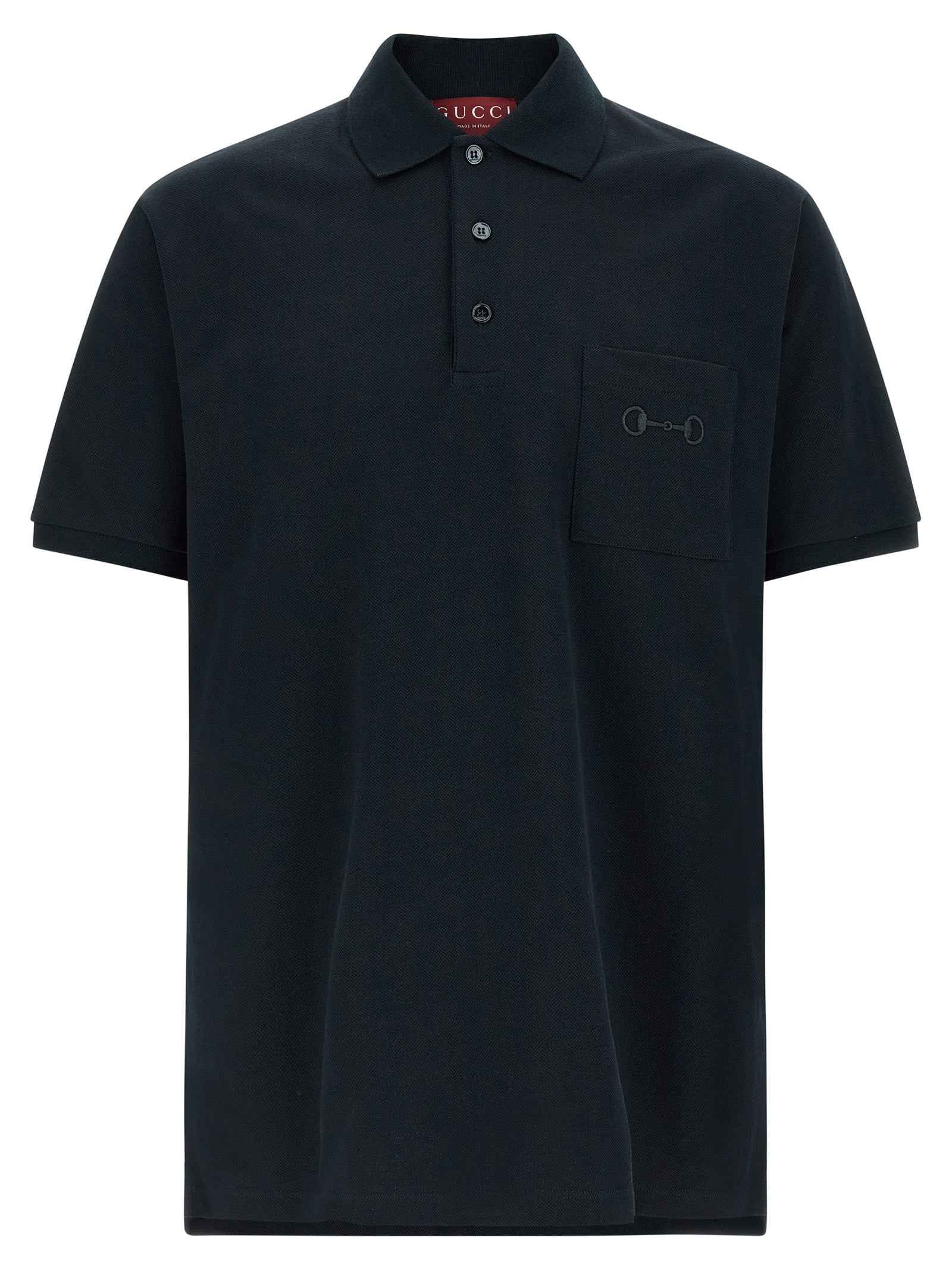 Gucci Blue Cotton Polo Shirt