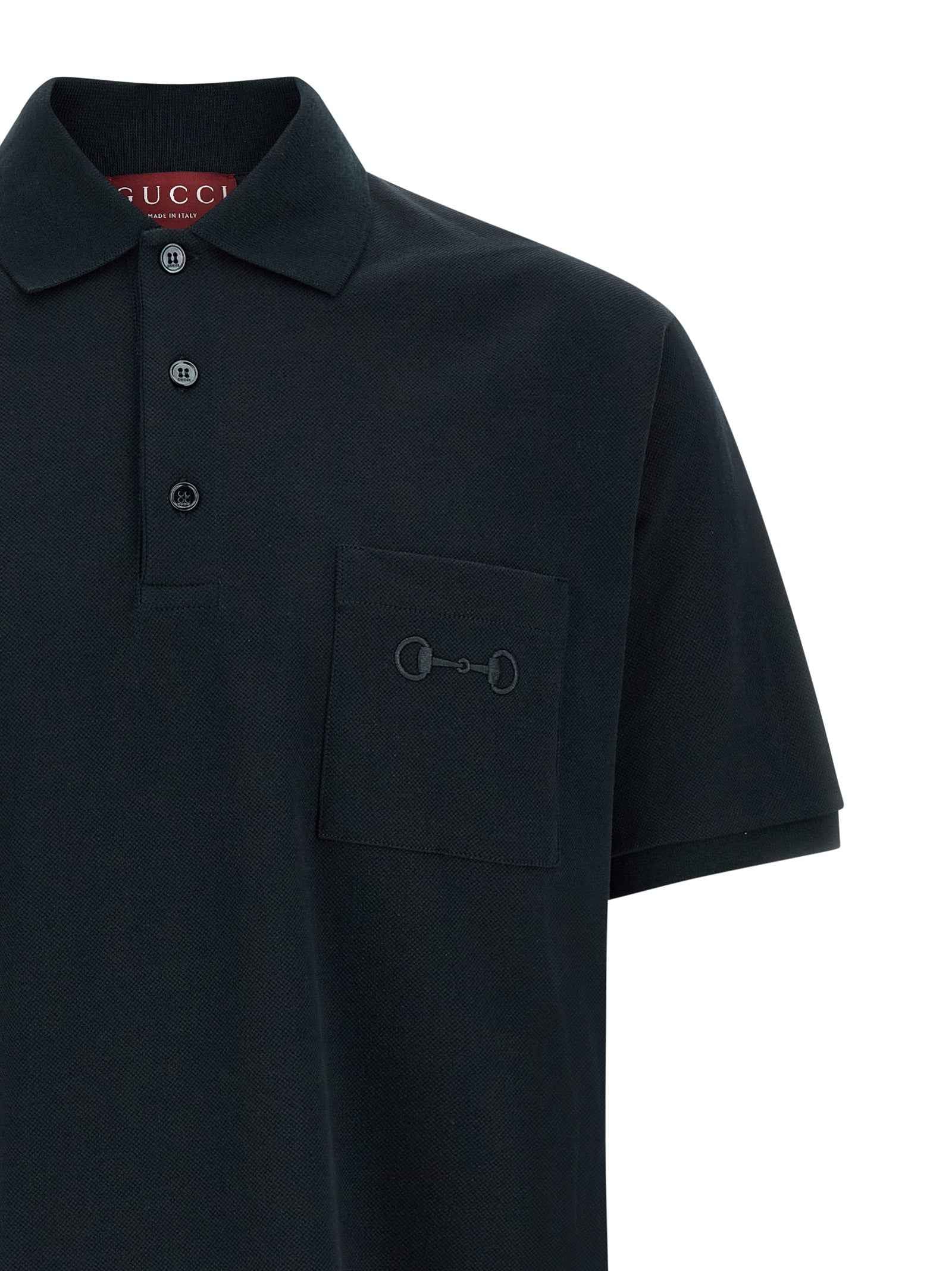 Gucci Blue Cotton Polo Shirt