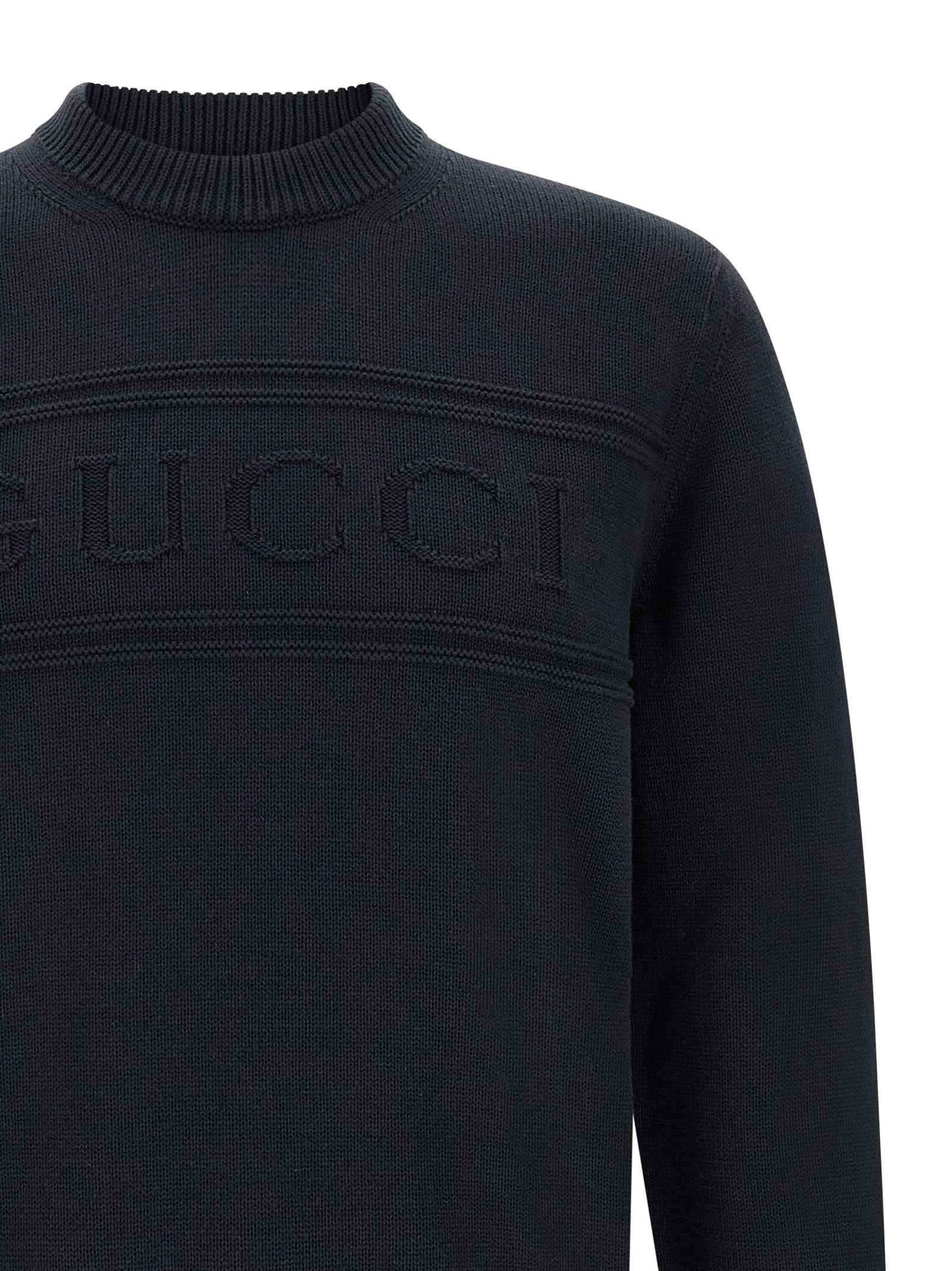 Gucci Blue Cotton Cardigan