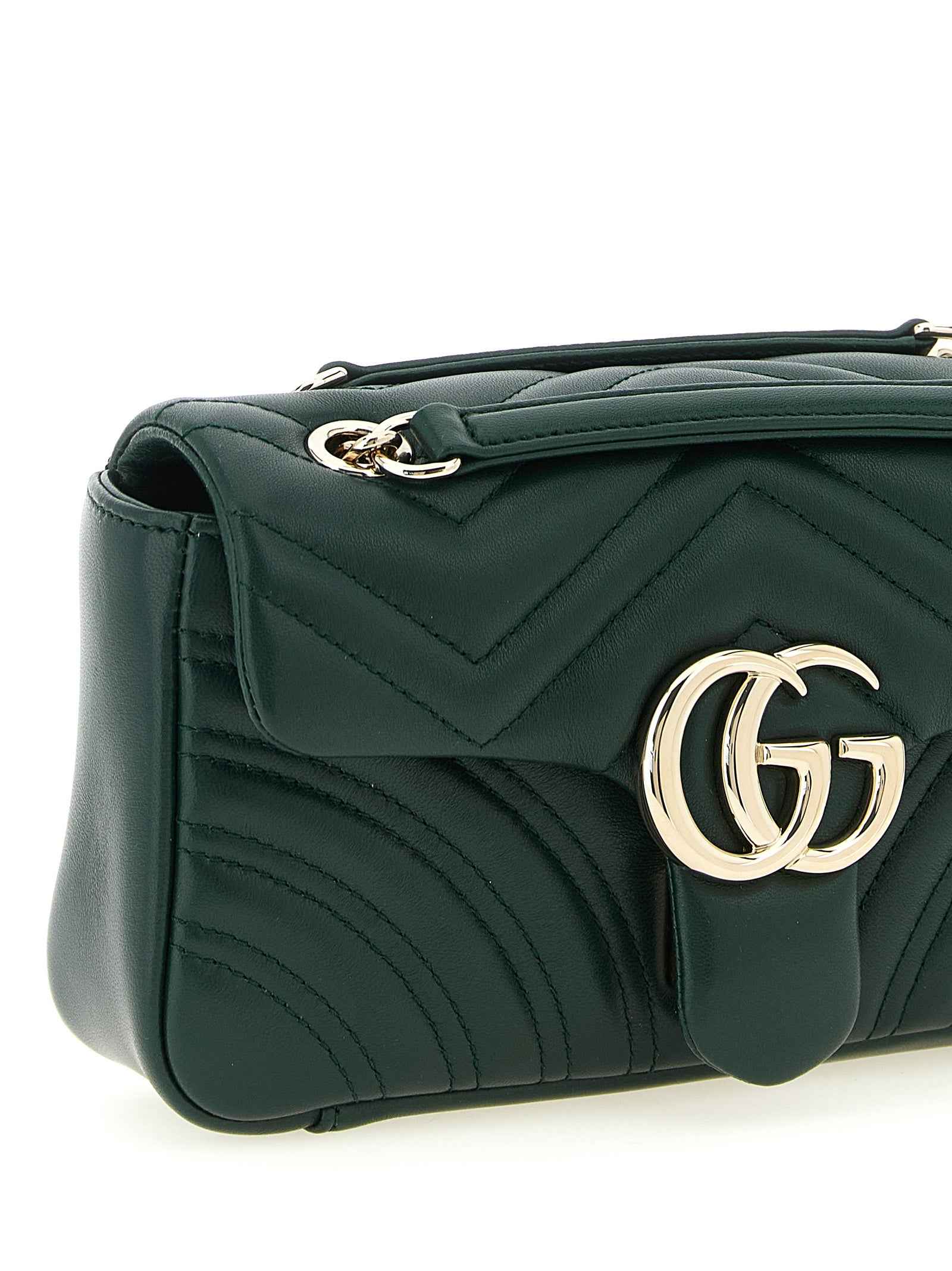 Gucci Bicolor Lamb Leather Shoulder Bag