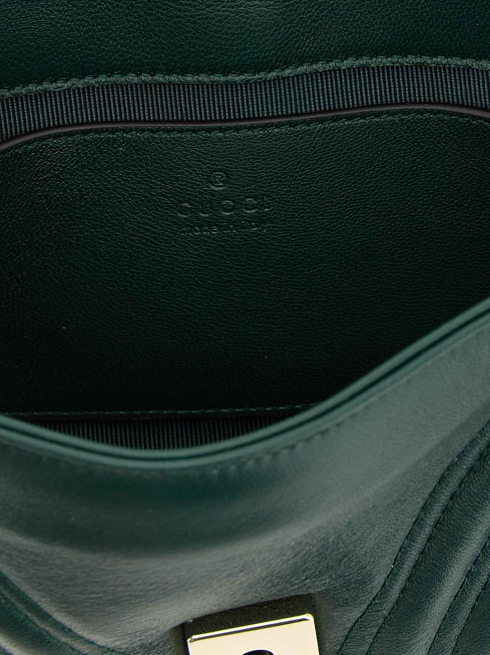 Gucci Bicolor Lamb Leather Shoulder Bag