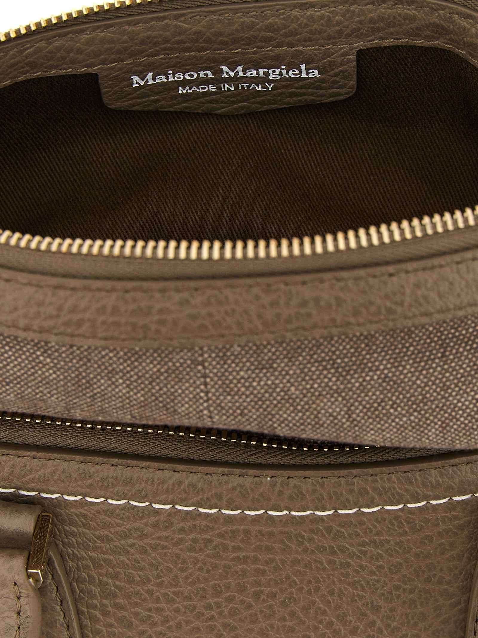 Maison Margiela Gray Calfskin Shoulder Bag
