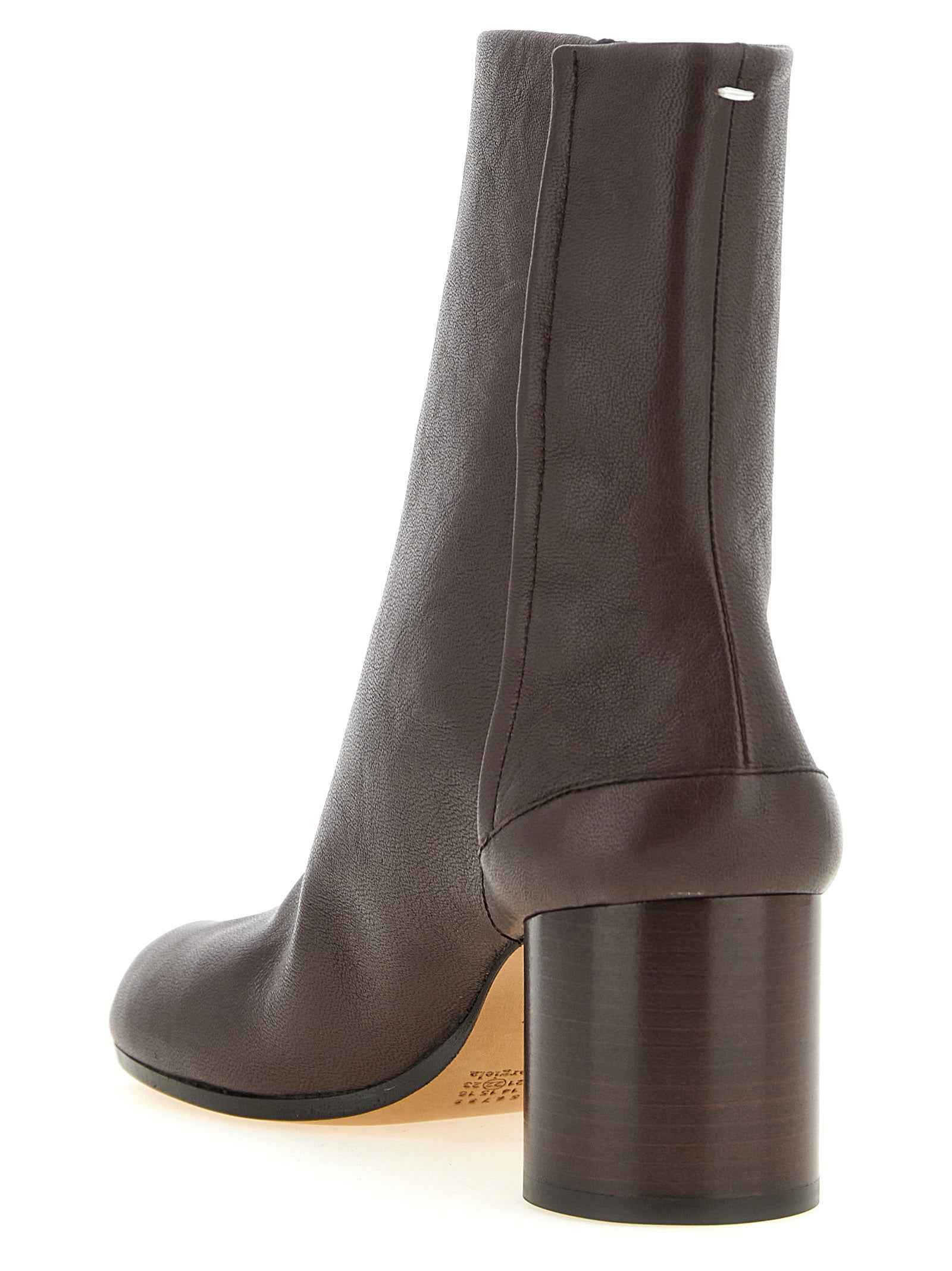 Maison Margiela Brown Lamb Leather Ankle Boots