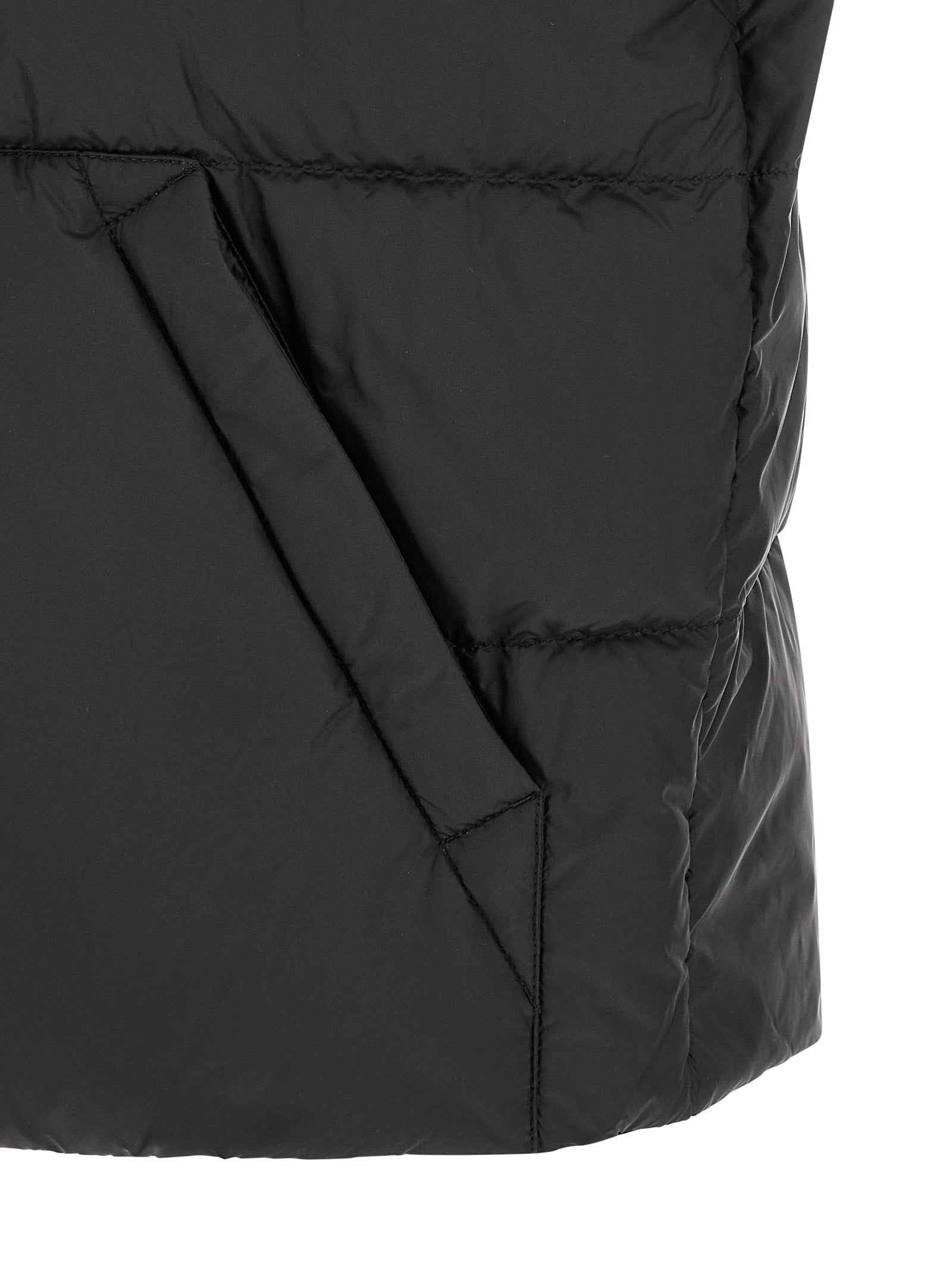 Moncler Black Polyamide Sleeveless Jacket