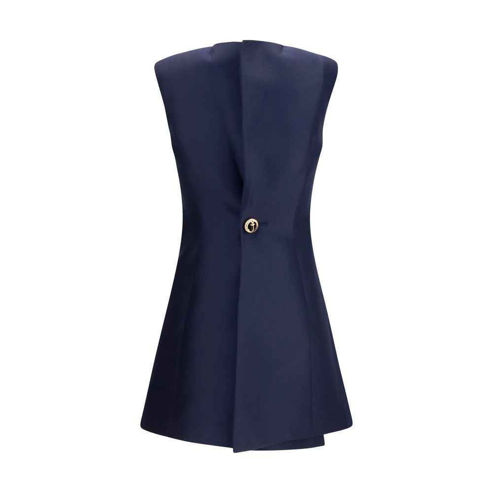 Balenciaga Blue Wool Oves Aries Casual Dress