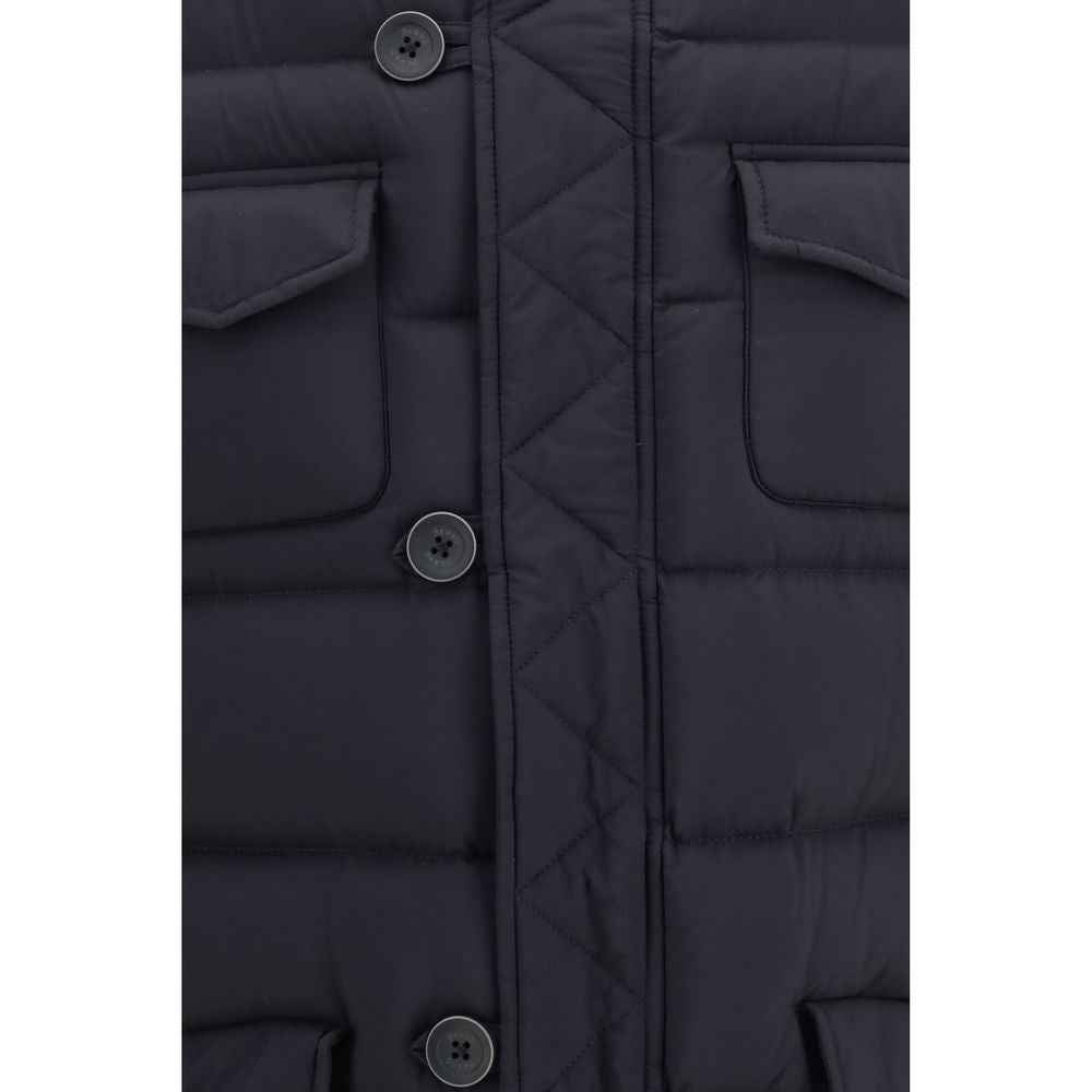 Herno Black Polyester Full-Length Jacket