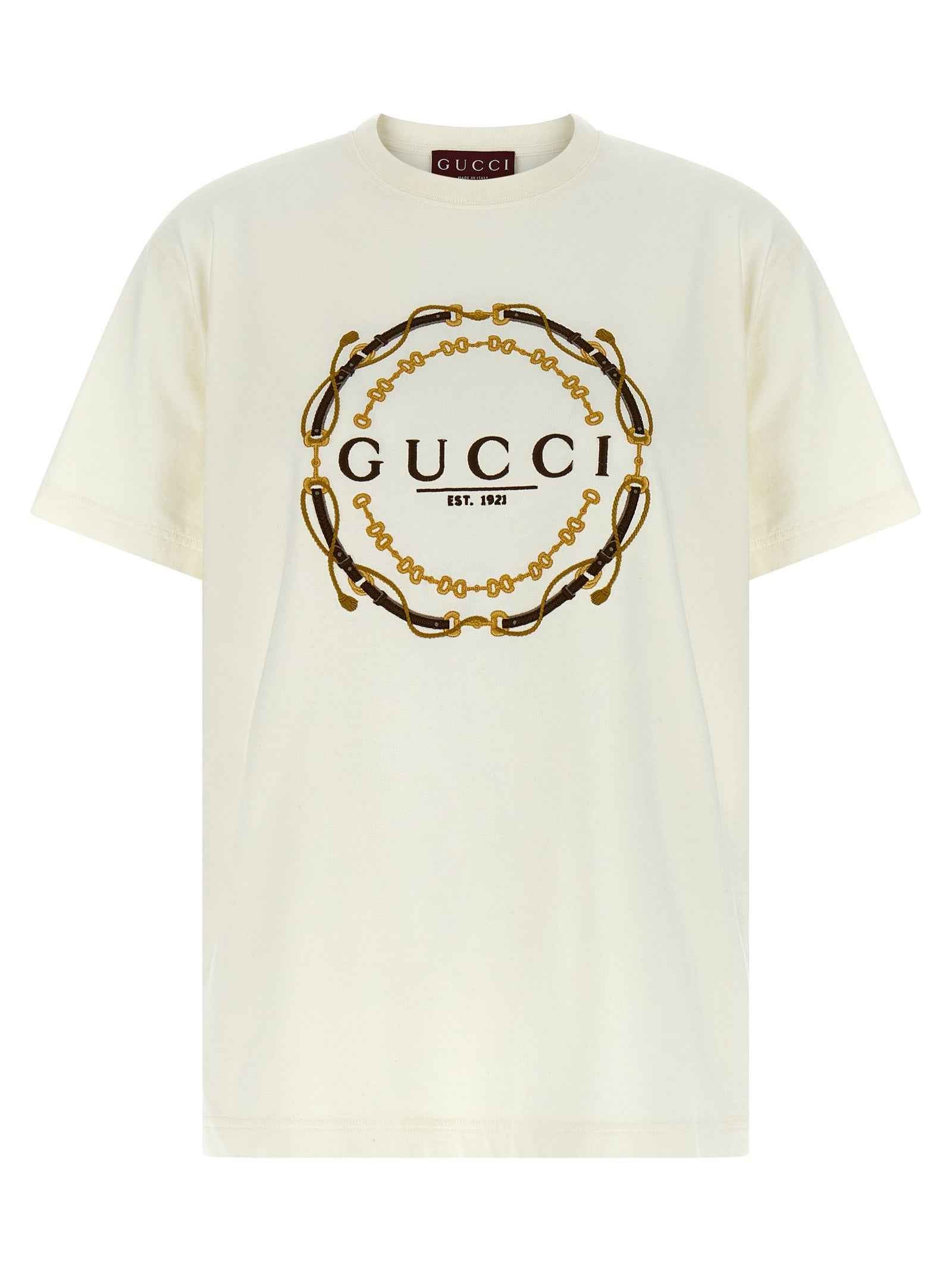 Gucci White Fabric T-Shirt
