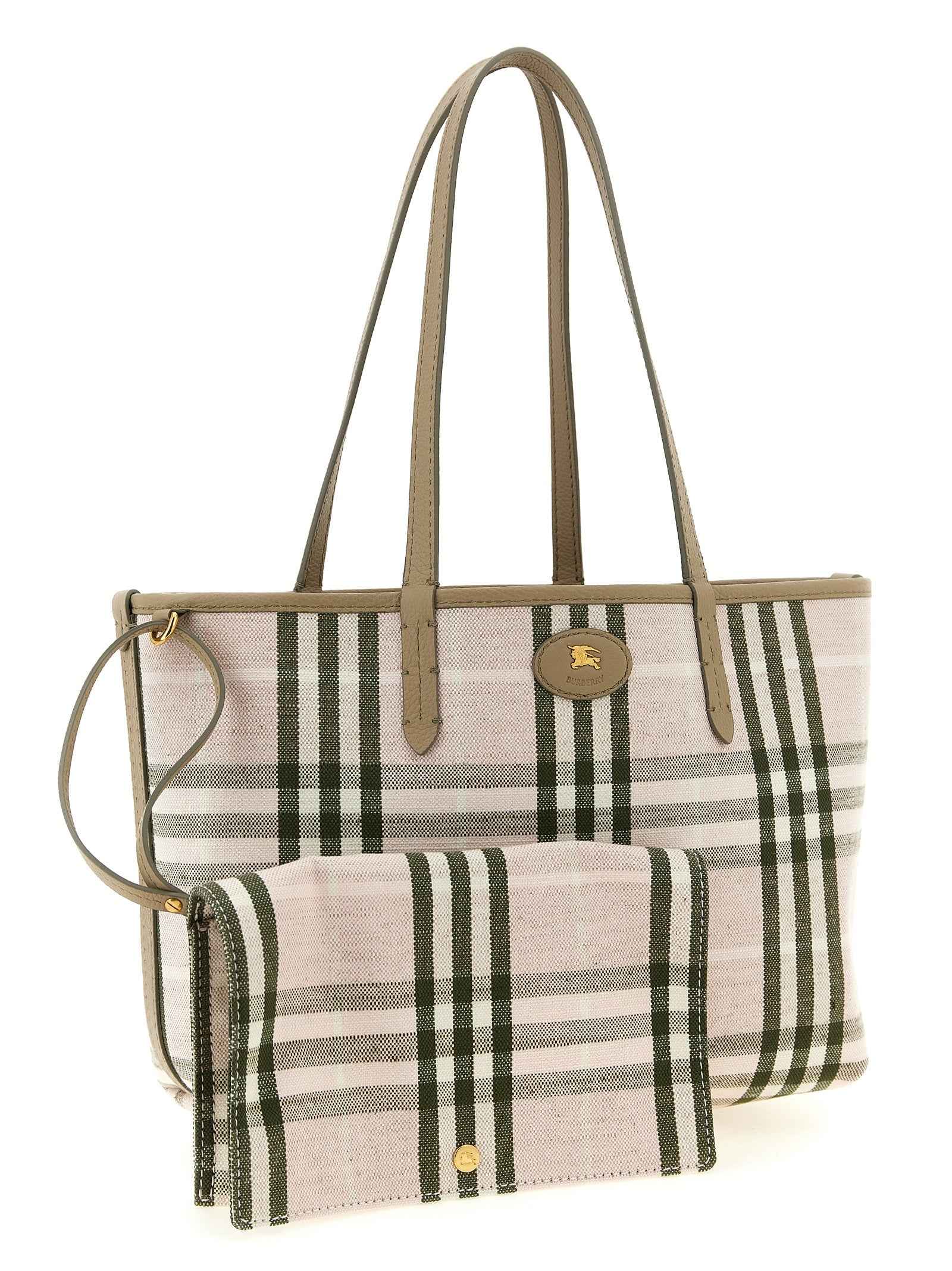 Burberry Beige Calfskin Tote Bag