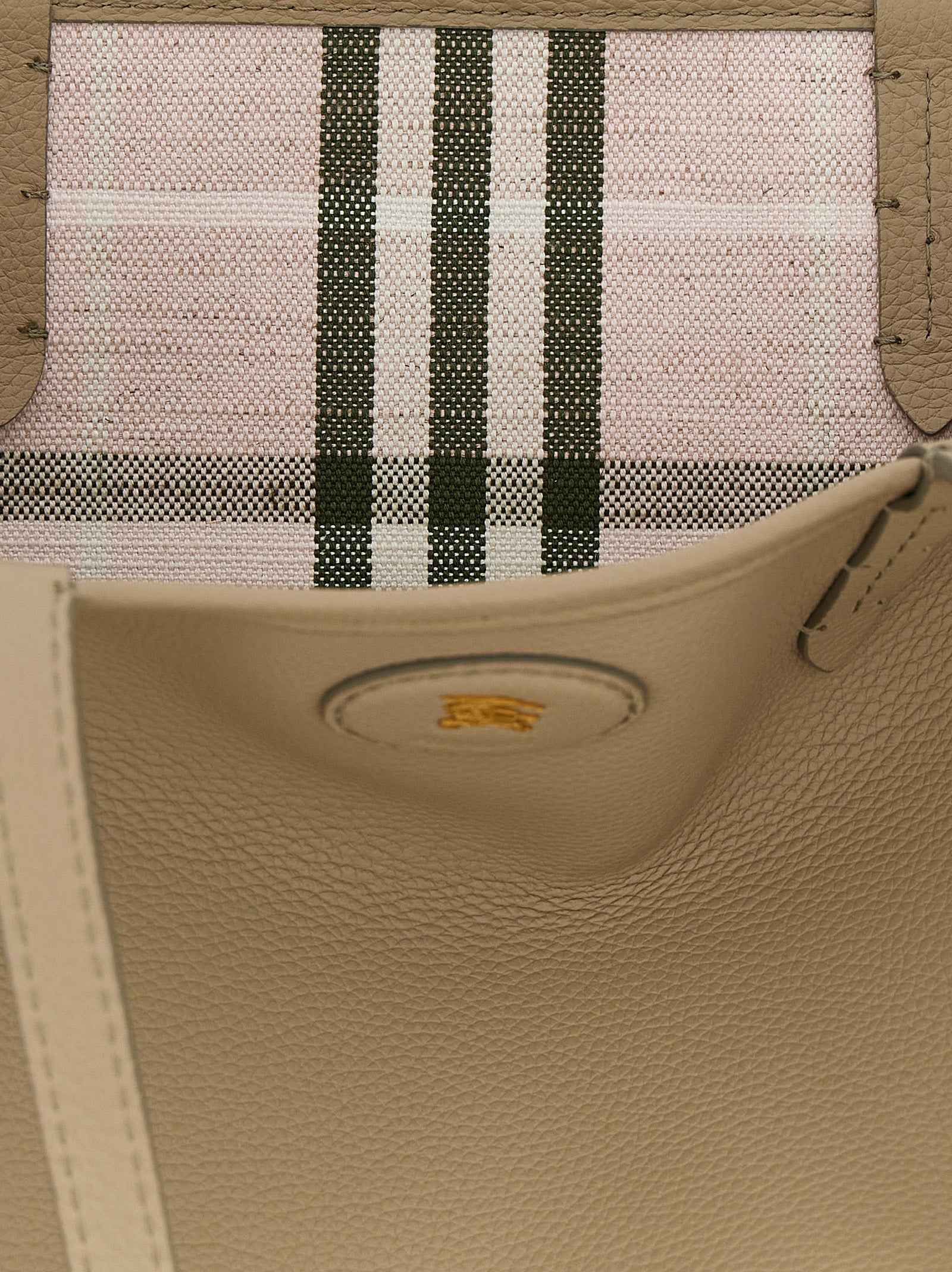 Burberry Beige Calfskin Tote Bag