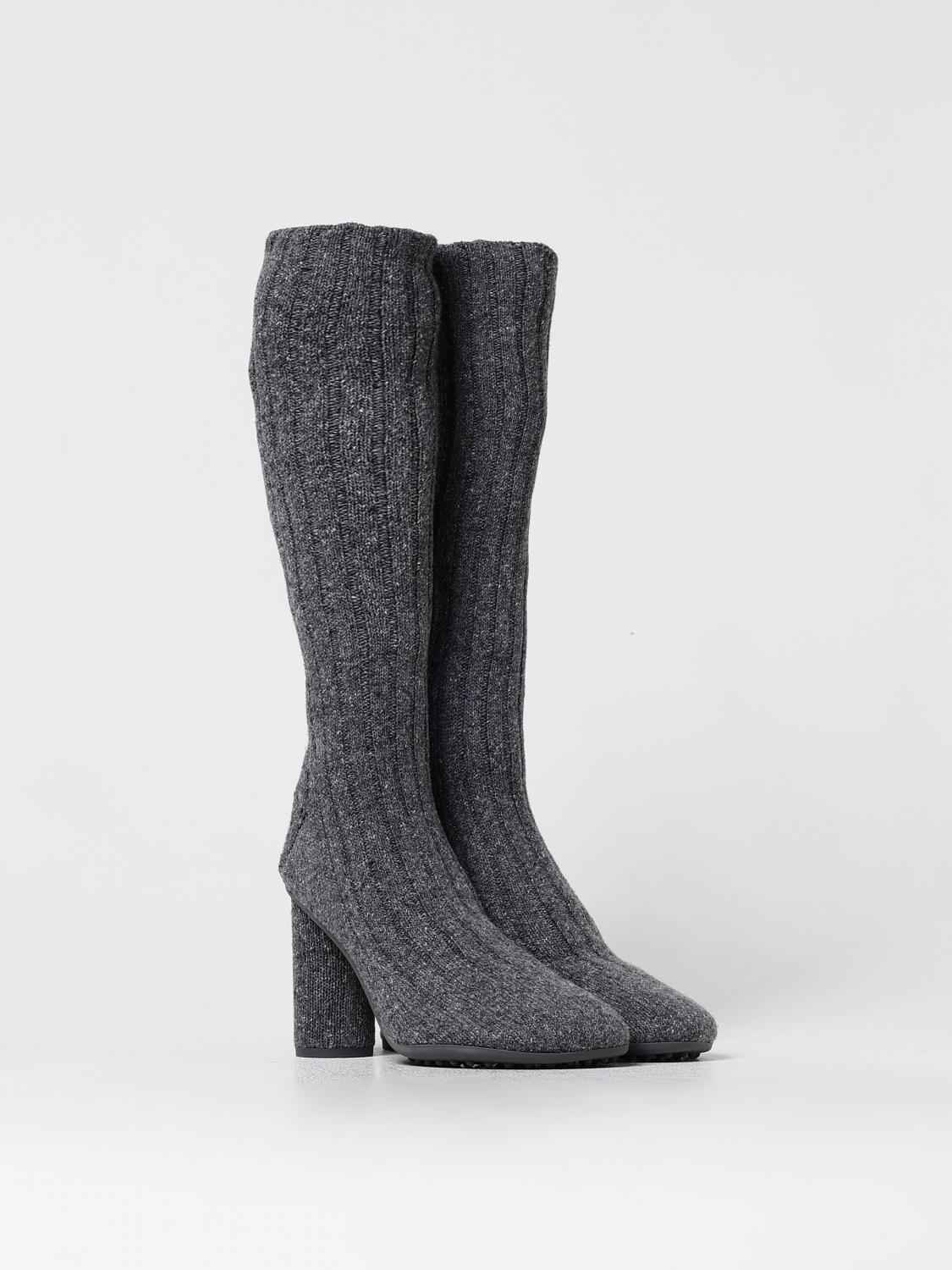 Bottega Veneta Gray Wool Over The Knee