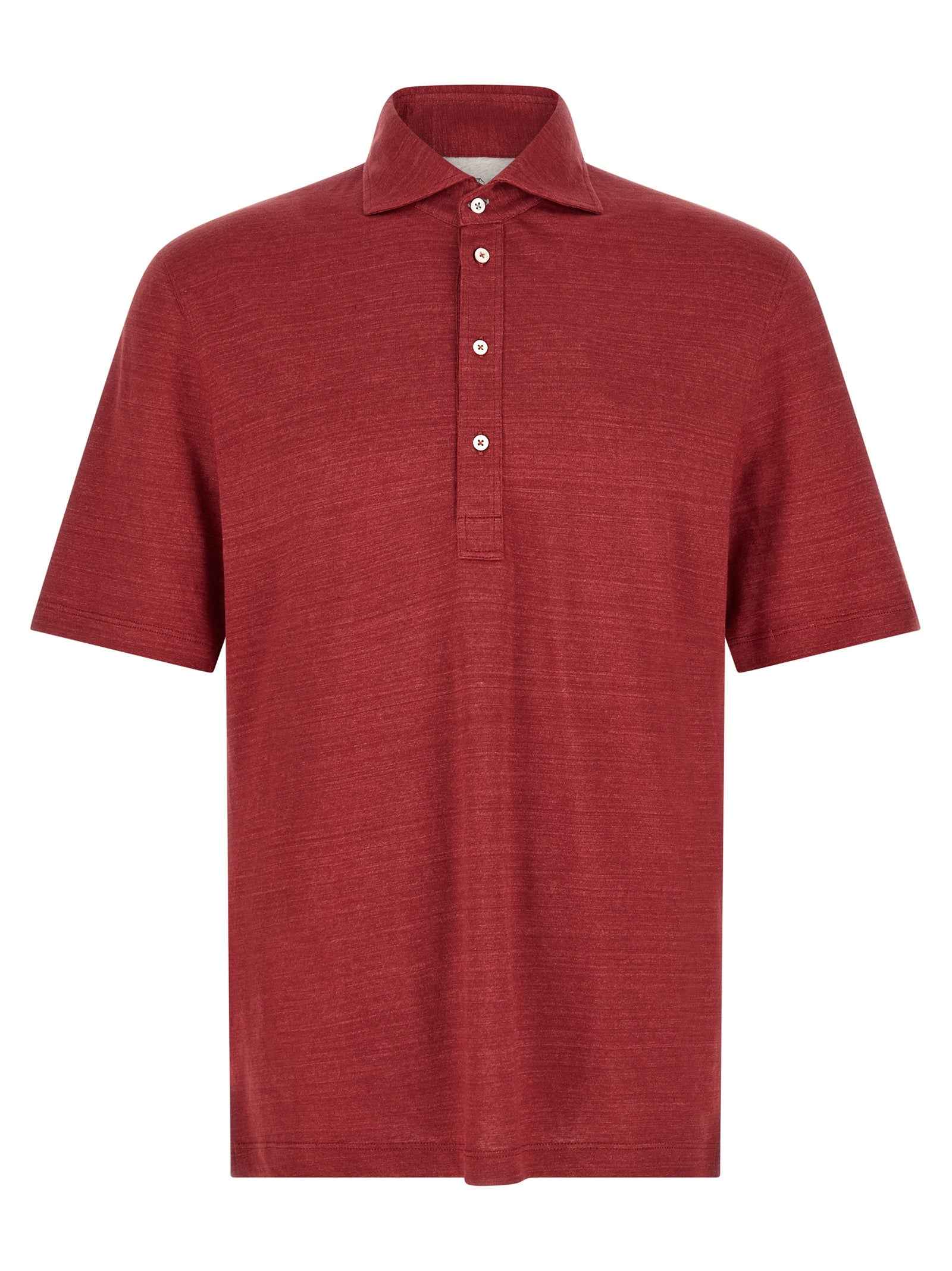 Brunello Cucinelli Multicolor Linen Polo Shirt