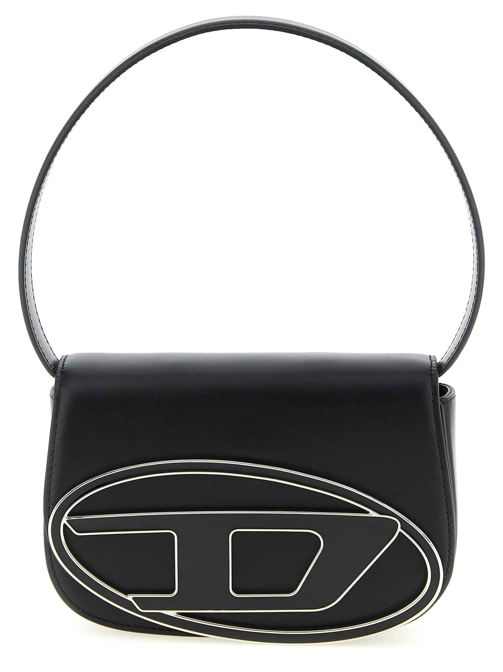 Diesel Black Cowhide Shoulder Bag