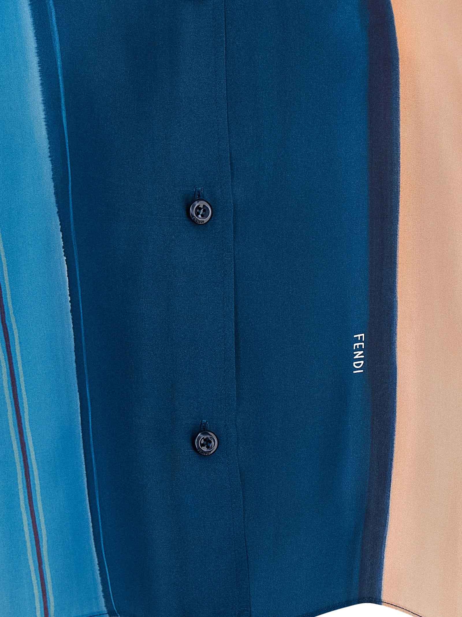 Fendi Multicolor Silk Blouse