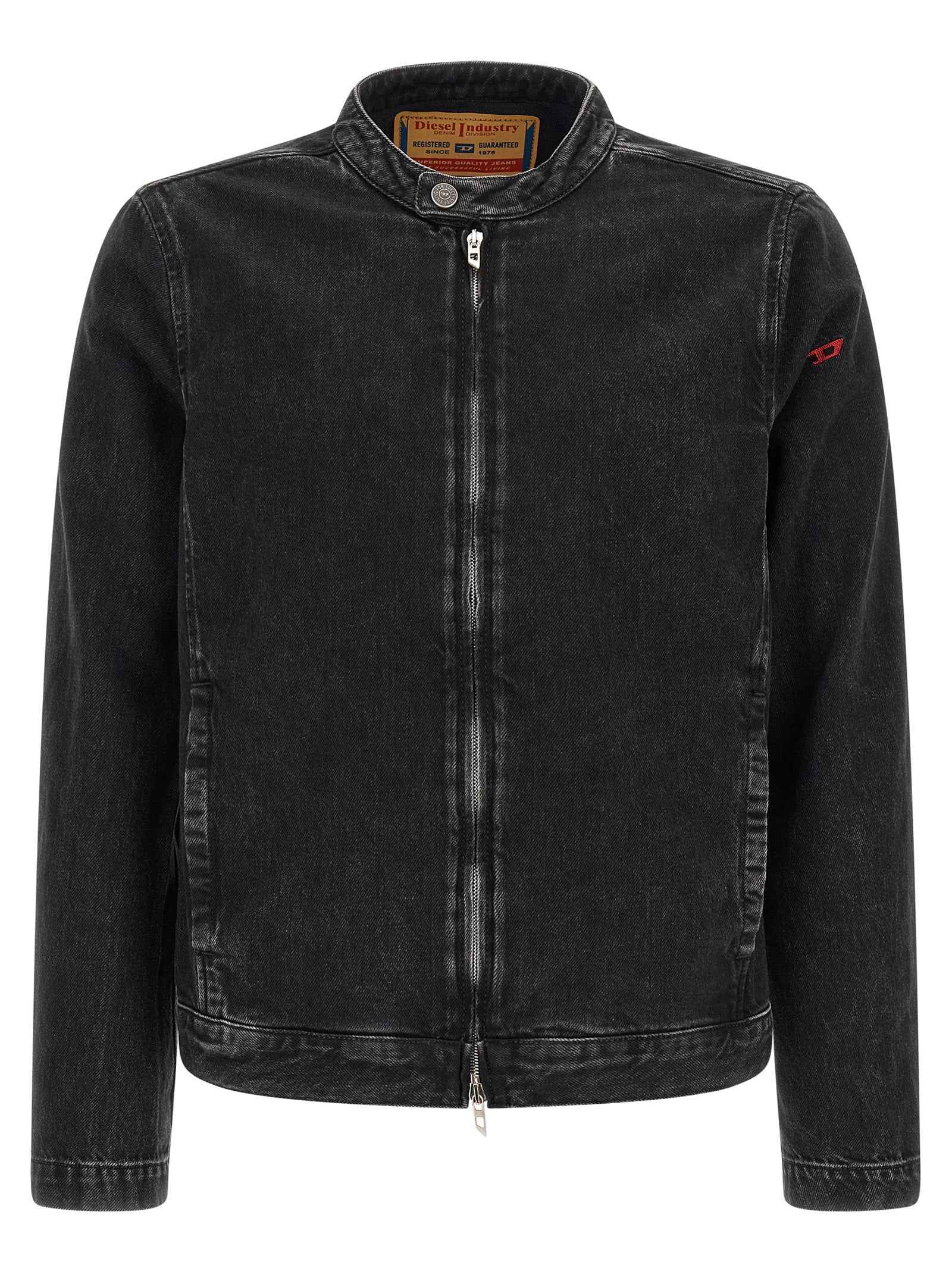 Diesel Black Cotton Denim Jacket
