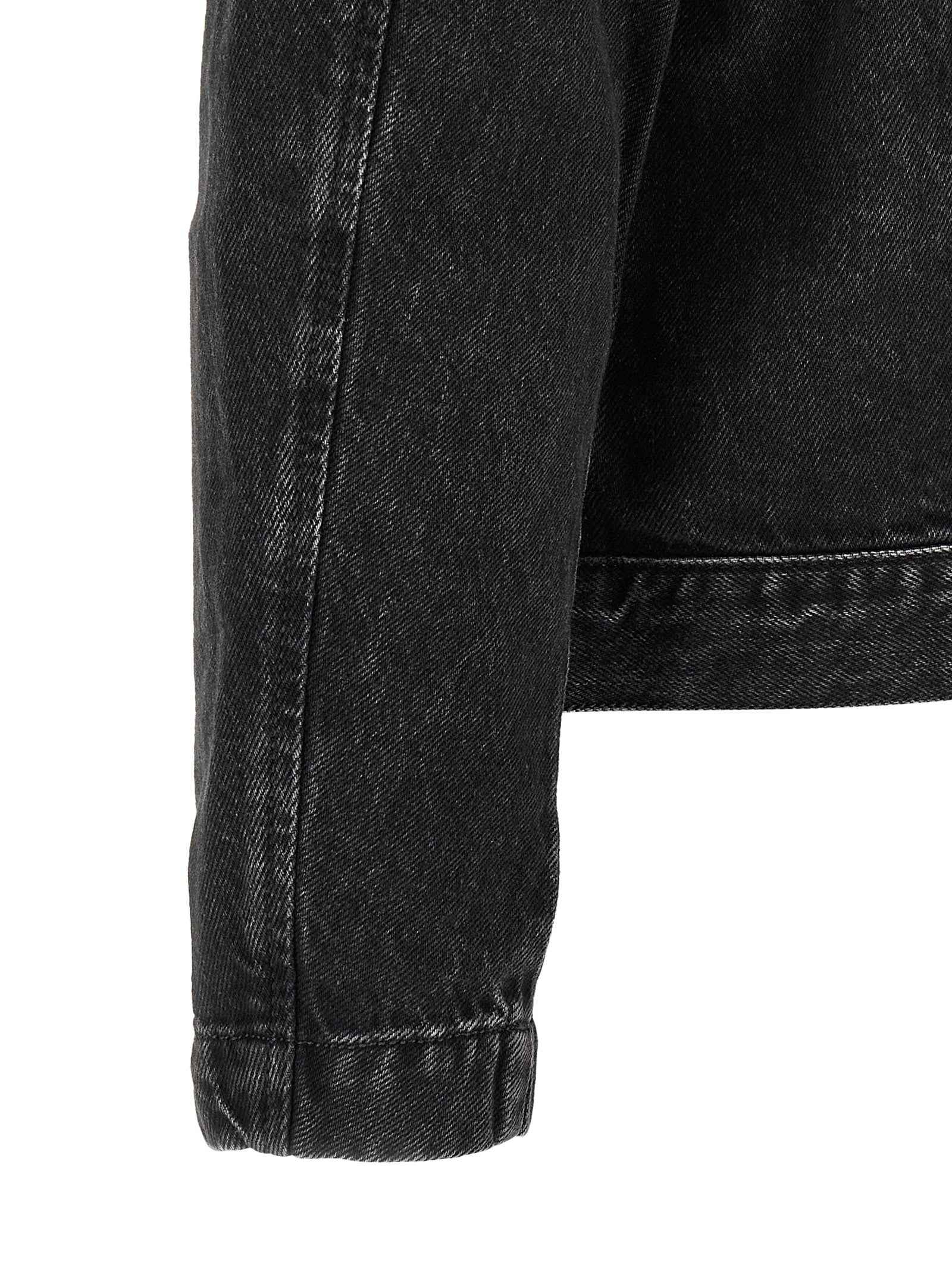 Diesel Black Cotton Denim Jacket
