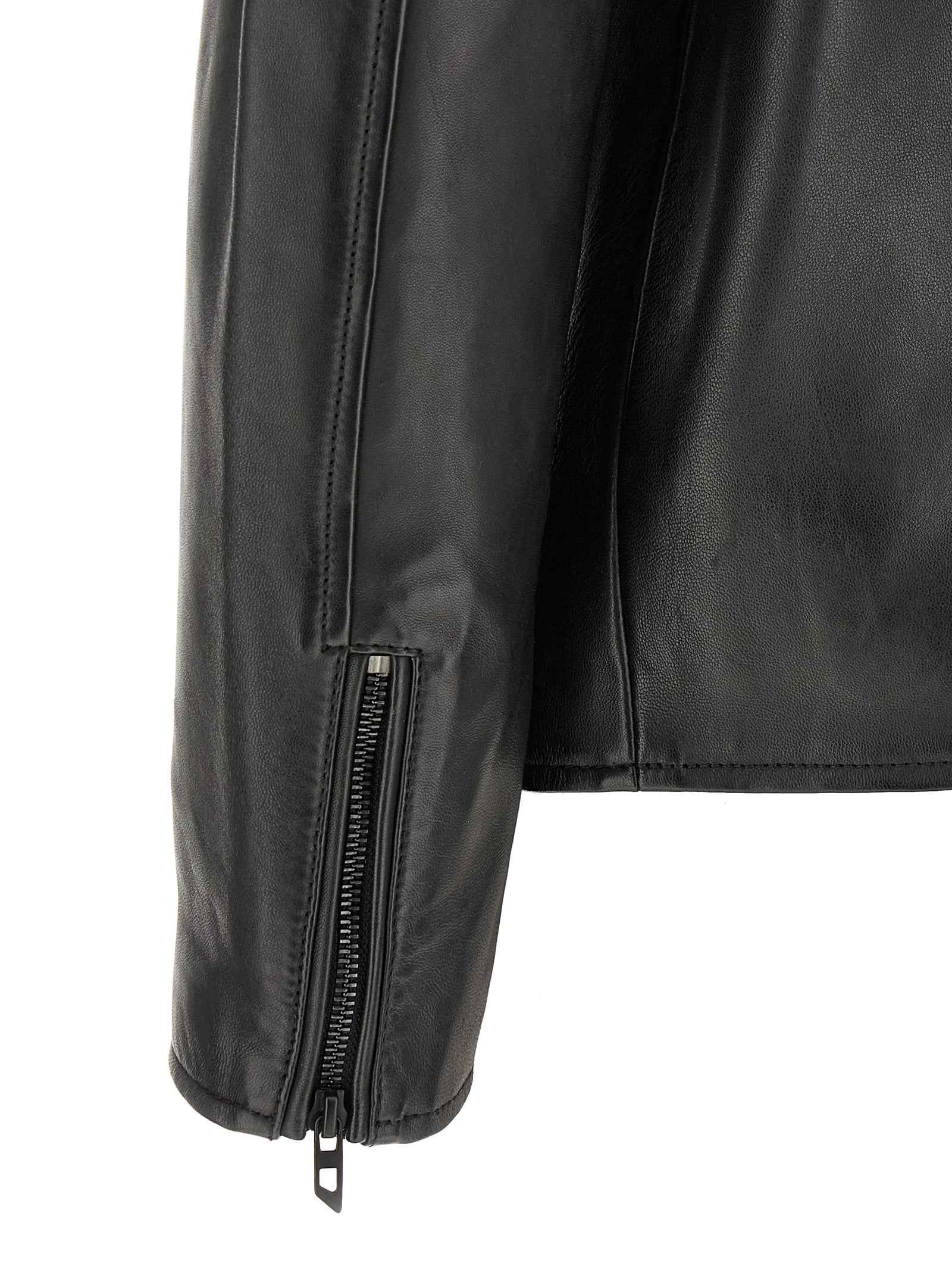 Diesel Black Lamb Leather Leather Jacket