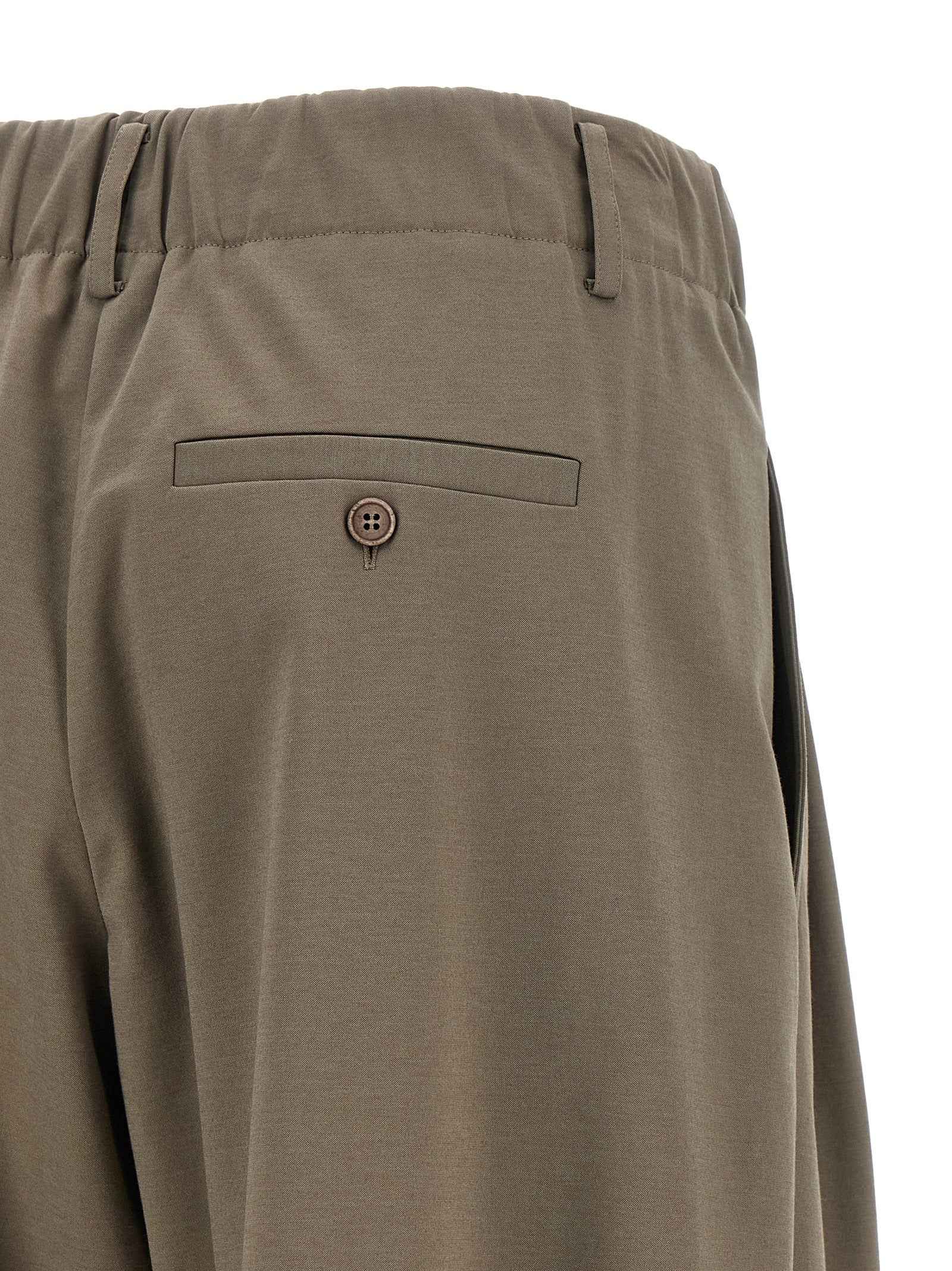 Brunello Cucinelli Gray Cotton Athletic Pants