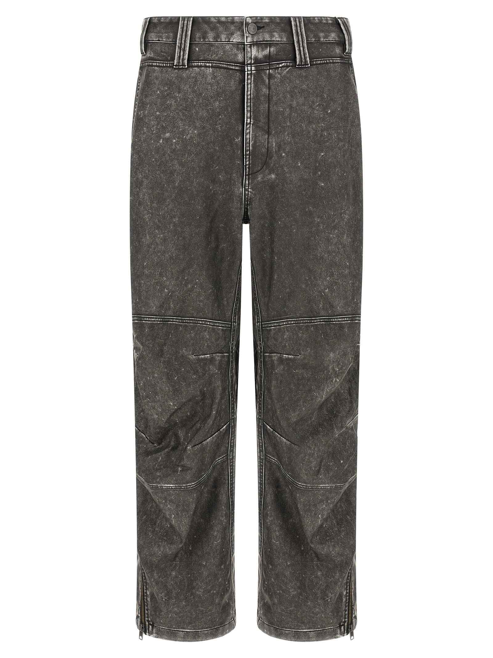 Diesel Gray Polyethylene Casual Pants
