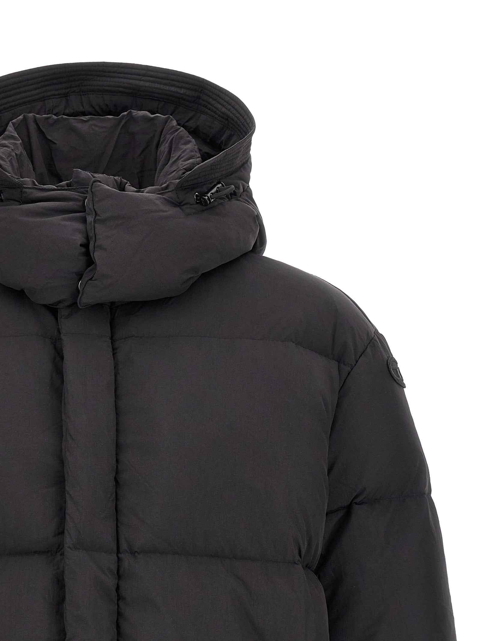 Diesel Black Polyamide Full-Length Jacket