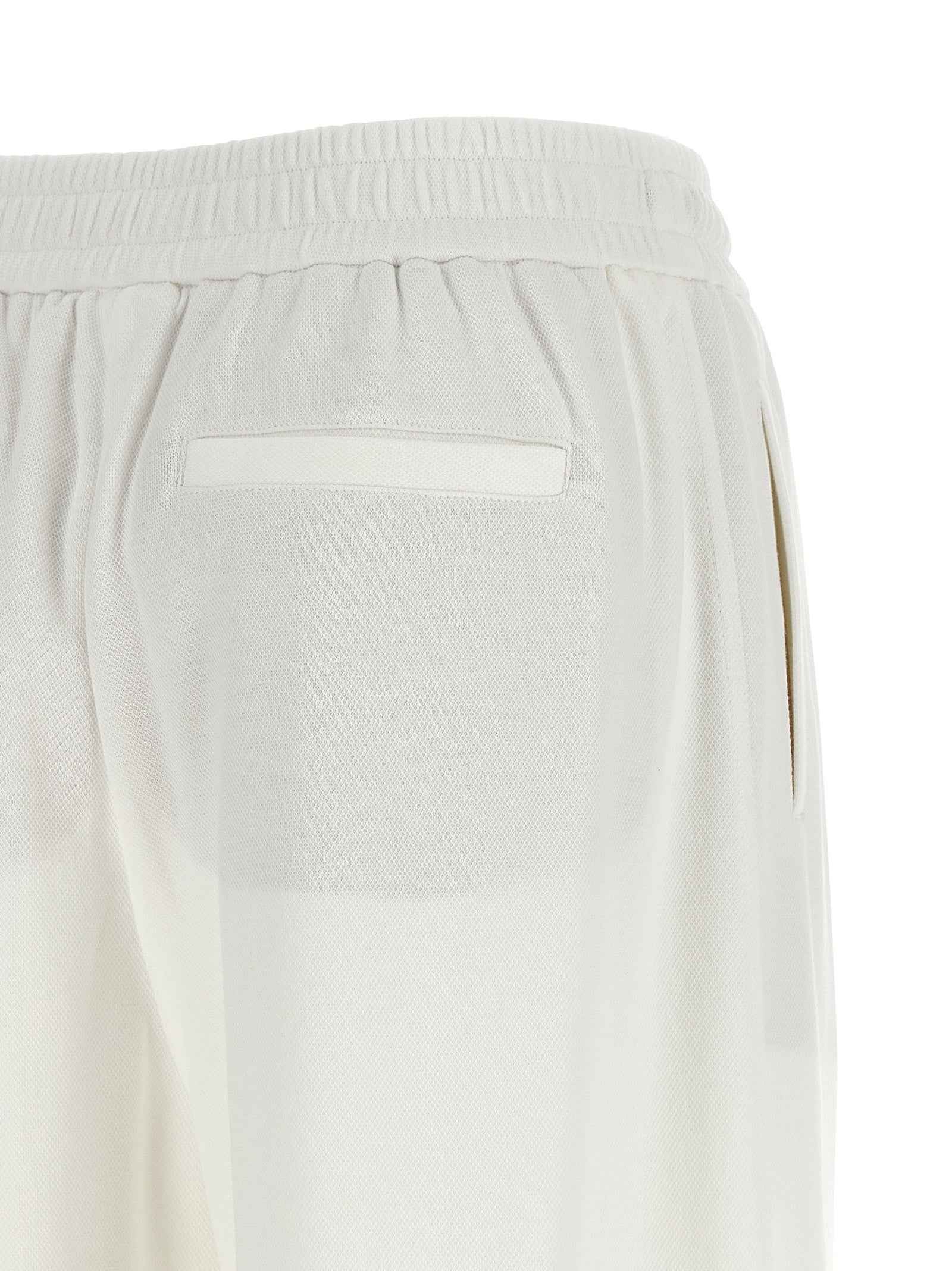 Brunello Cucinelli White Cotton Joggers (Workout Pants)