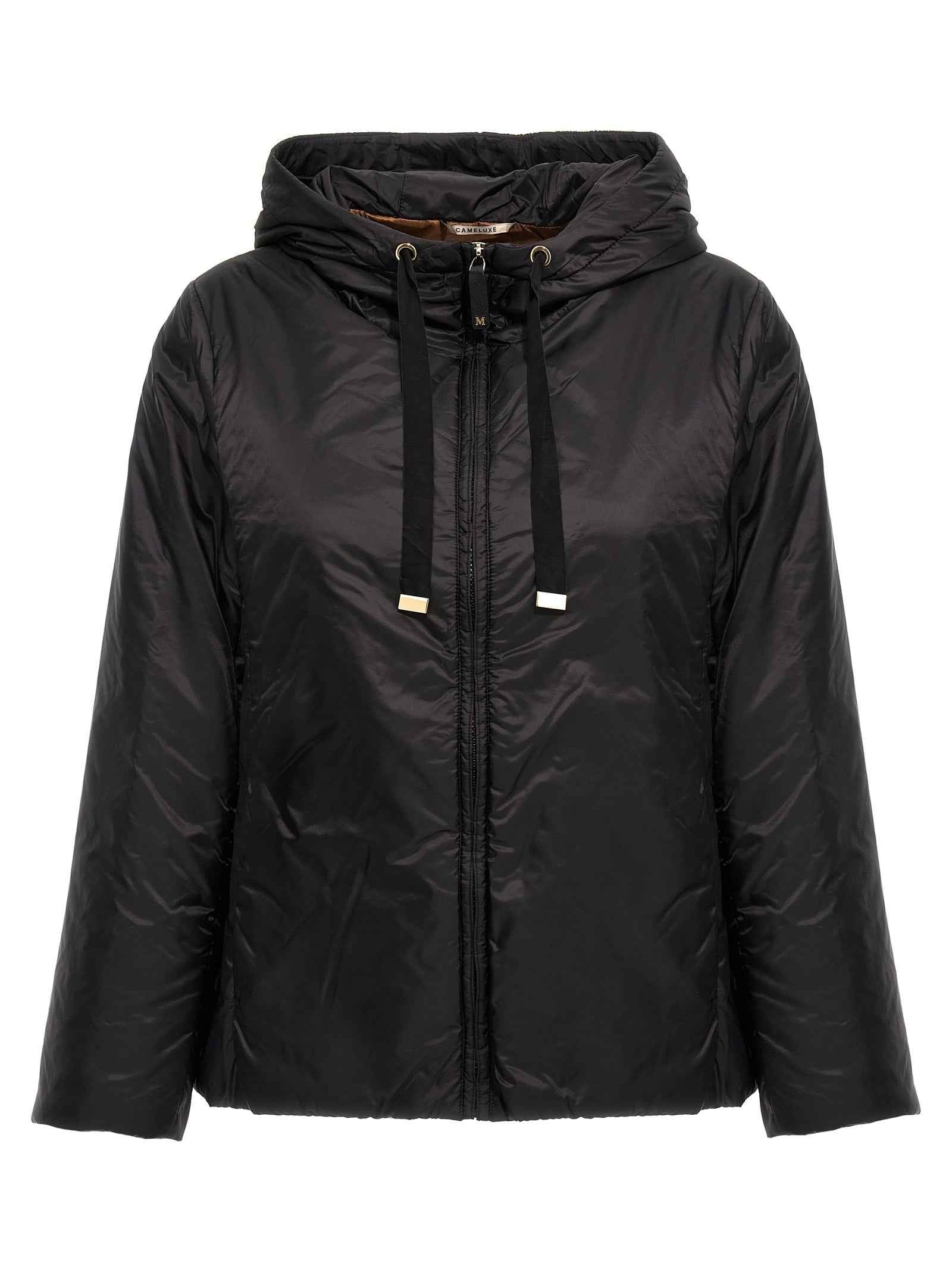 Max Mara Black Polyester Shell Jacket