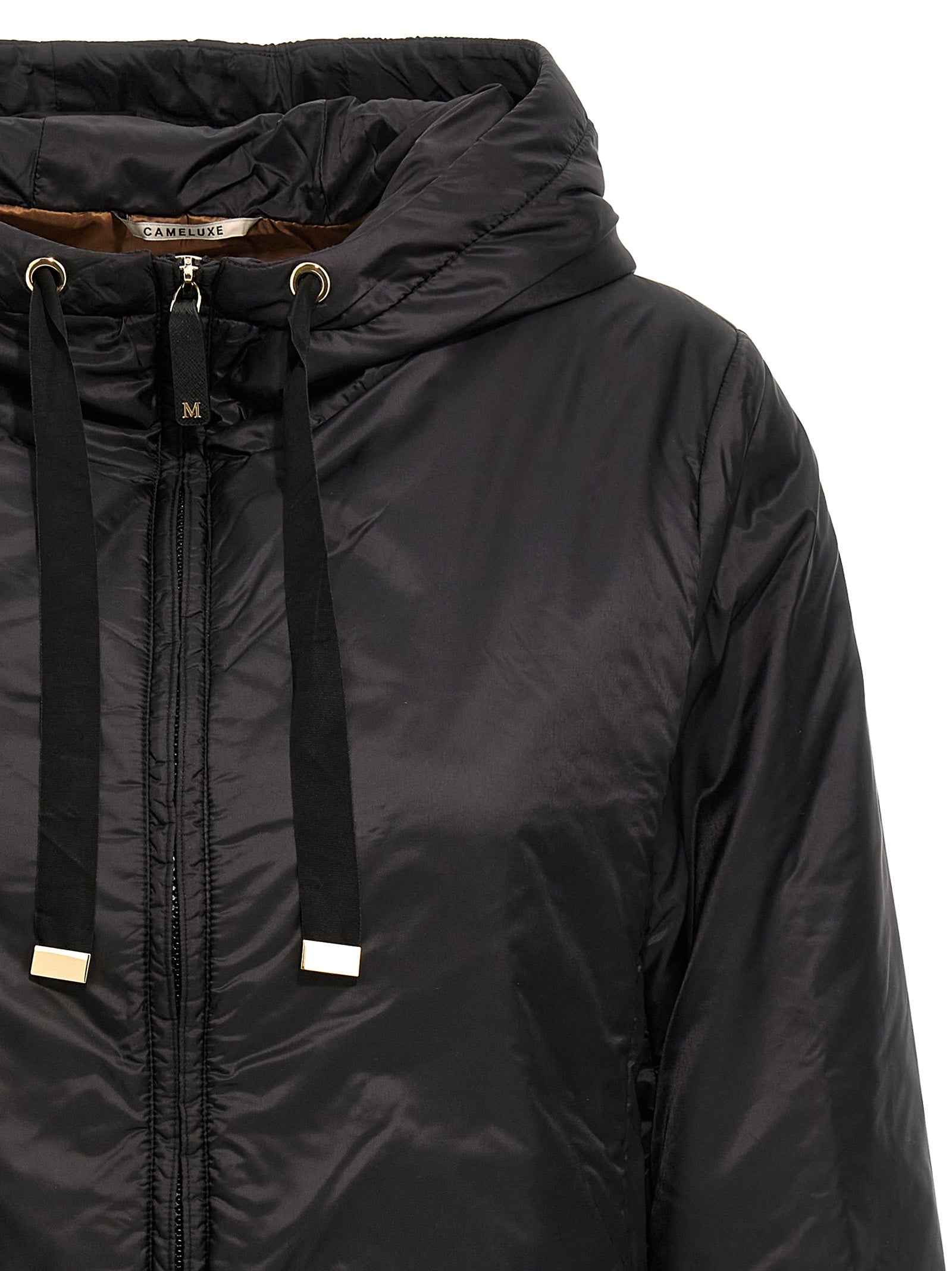 Max Mara Black Polyester Shell Jacket