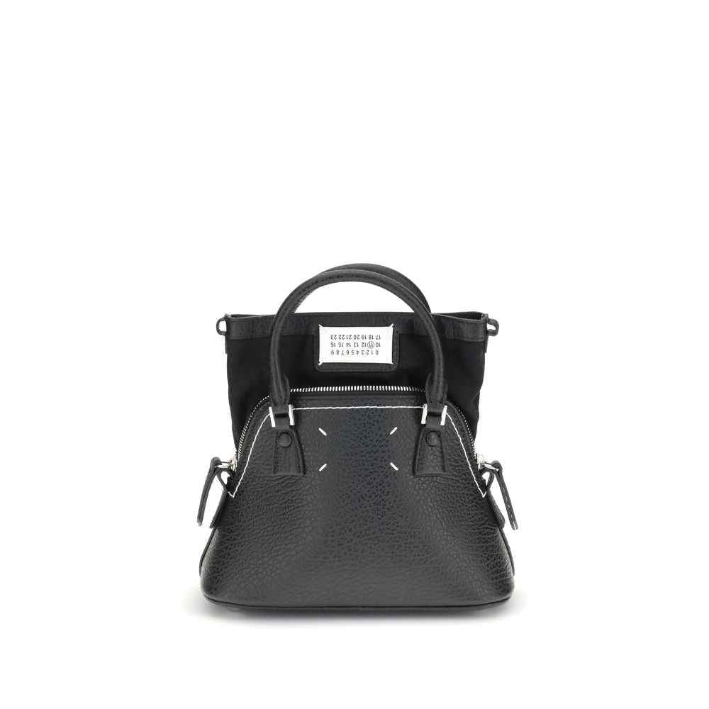 Maison Margiela Black Calf Leather Bos Taurus Handbag