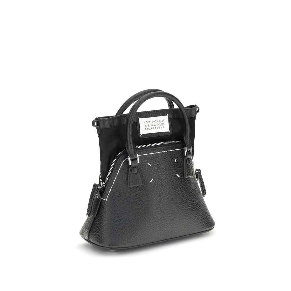 Maison Margiela Black Calf Leather Bos Taurus Handbag