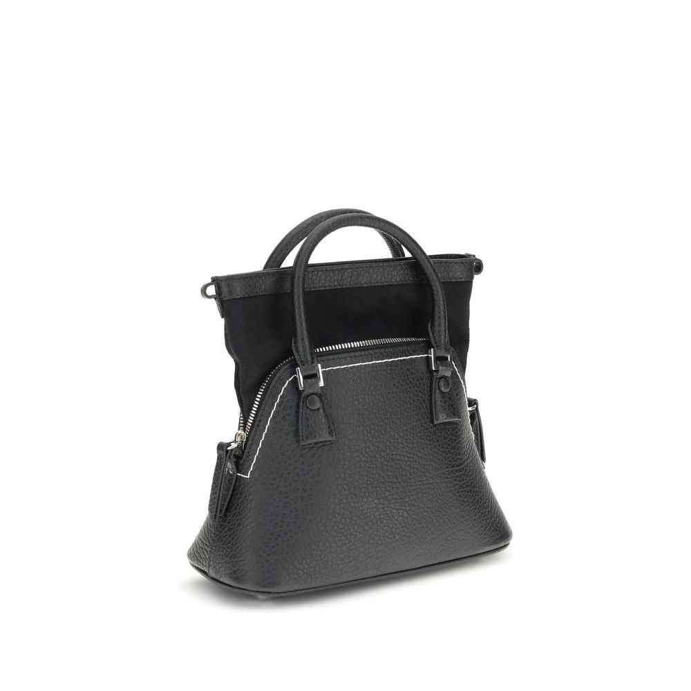 Maison Margiela Black Calf Leather Bos Taurus Handbag