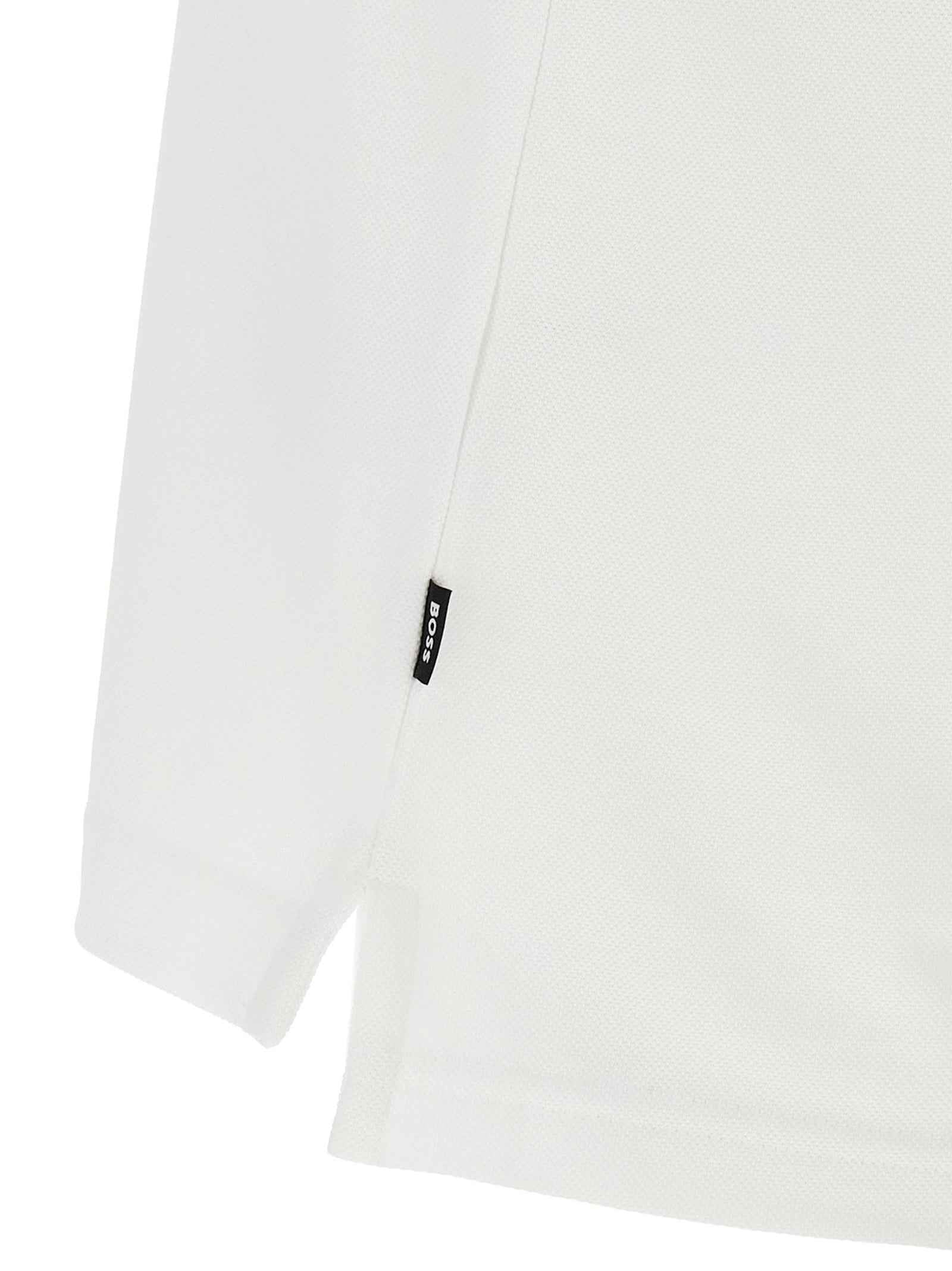 Hugo Boss White Cotton Polo Shirt