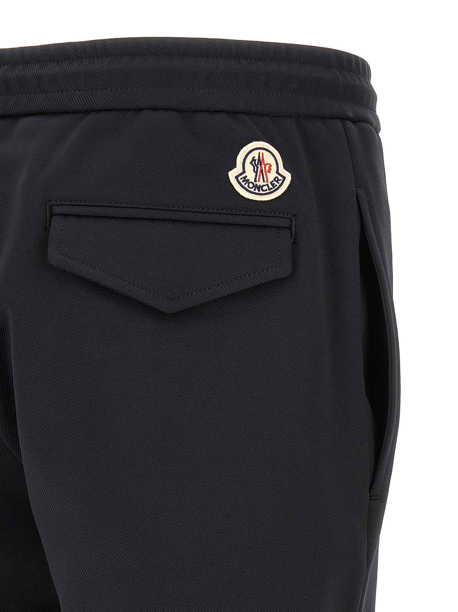 Moncler Black Polyamide Joggers (Workout Pants)