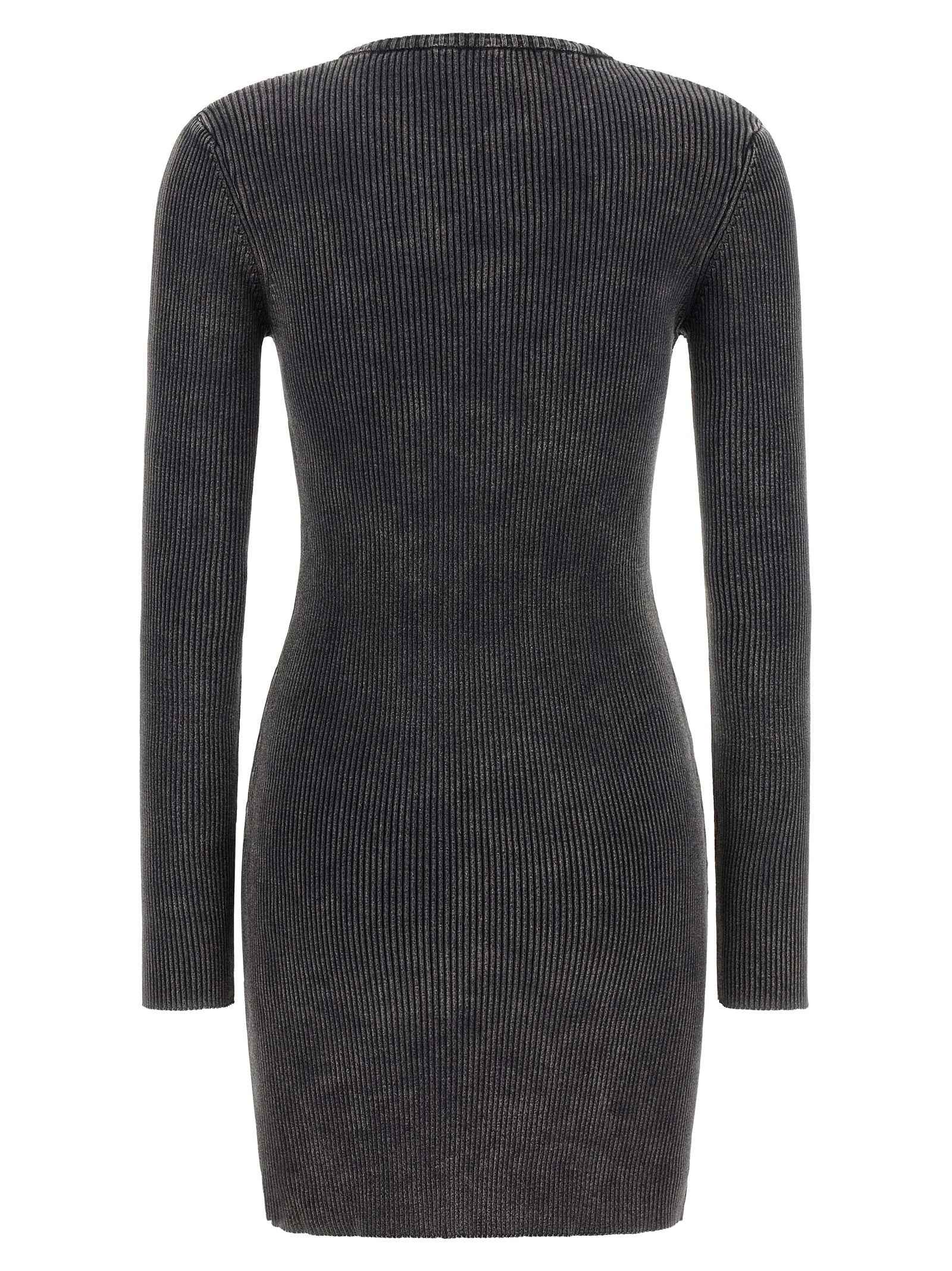 Diesel Black Cotton Short Dress