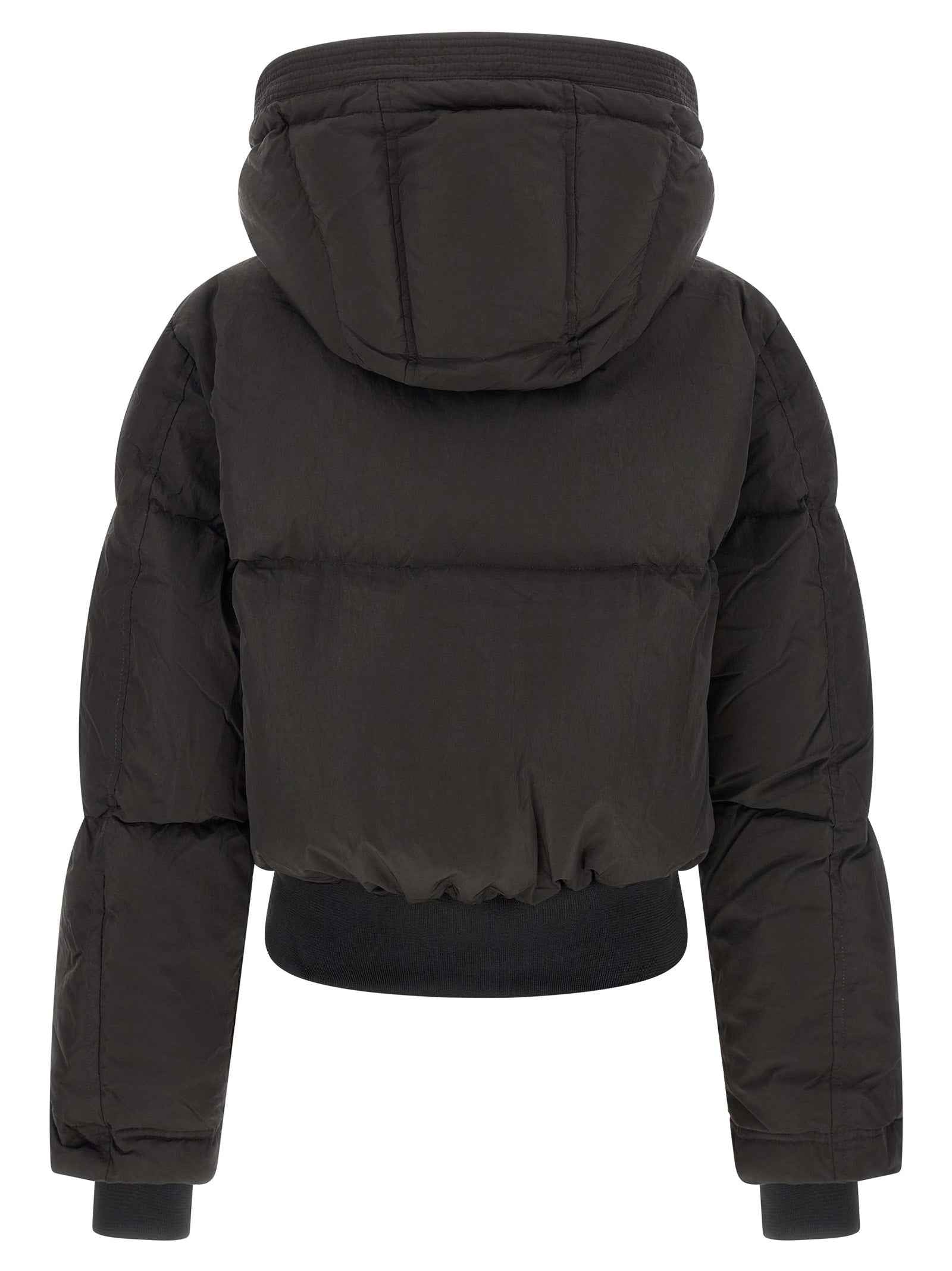 Diesel Black Polyamide Full-Length Jacket