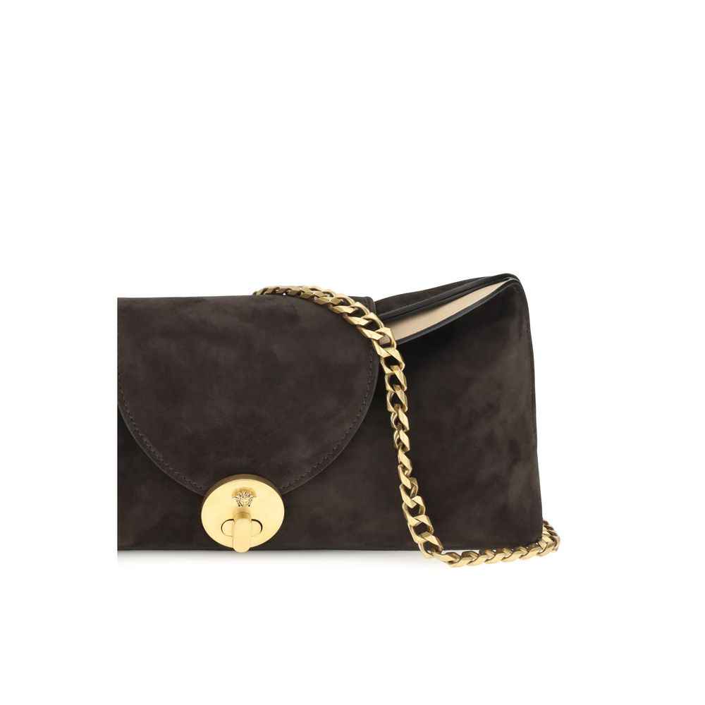 Versace Brown Calf Leather Bos Taurus Clutch Bag