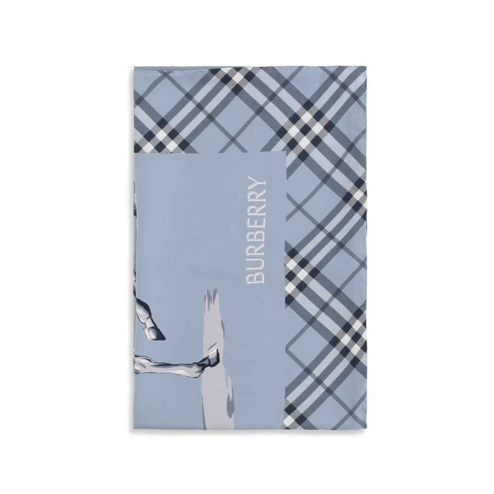 Burberry Blue Silk Scarf