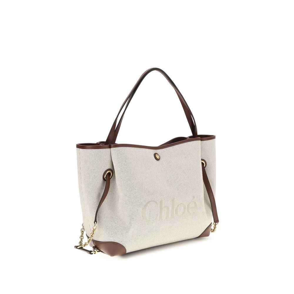 Chloé Beige Cotton Shoulder Bag